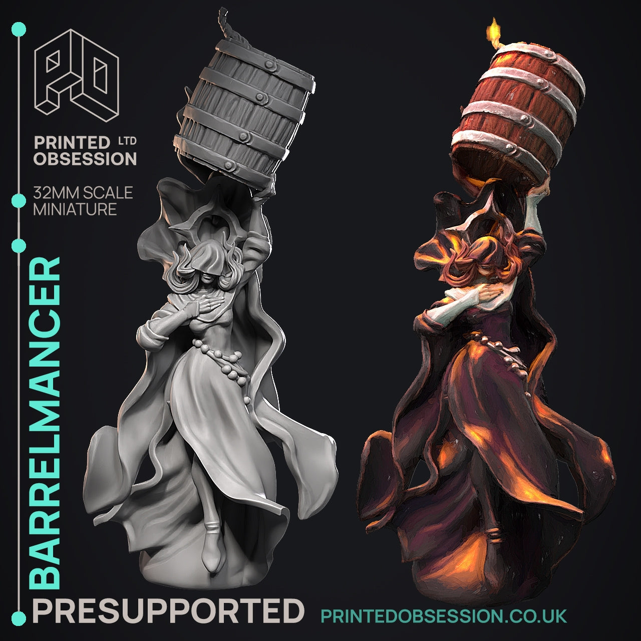 3D printed Barrelmancer