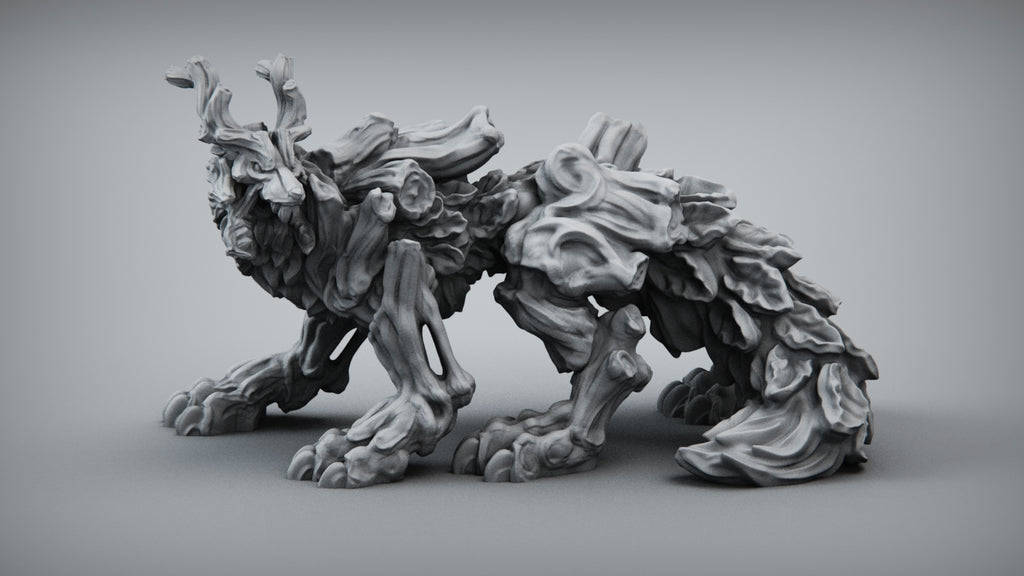 3D printed Forest wolf mini