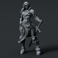 3D printed Female Barbarian mini