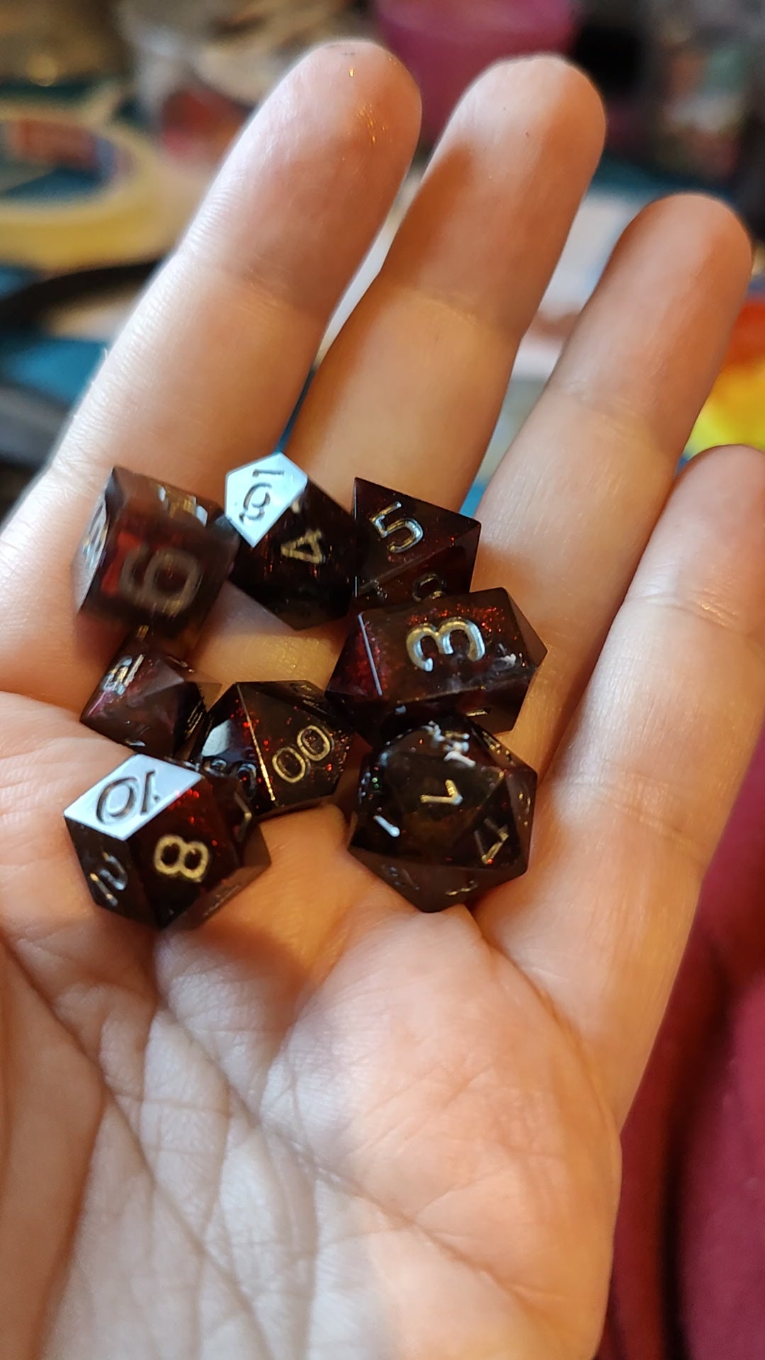 Mini dice set: Your strength within