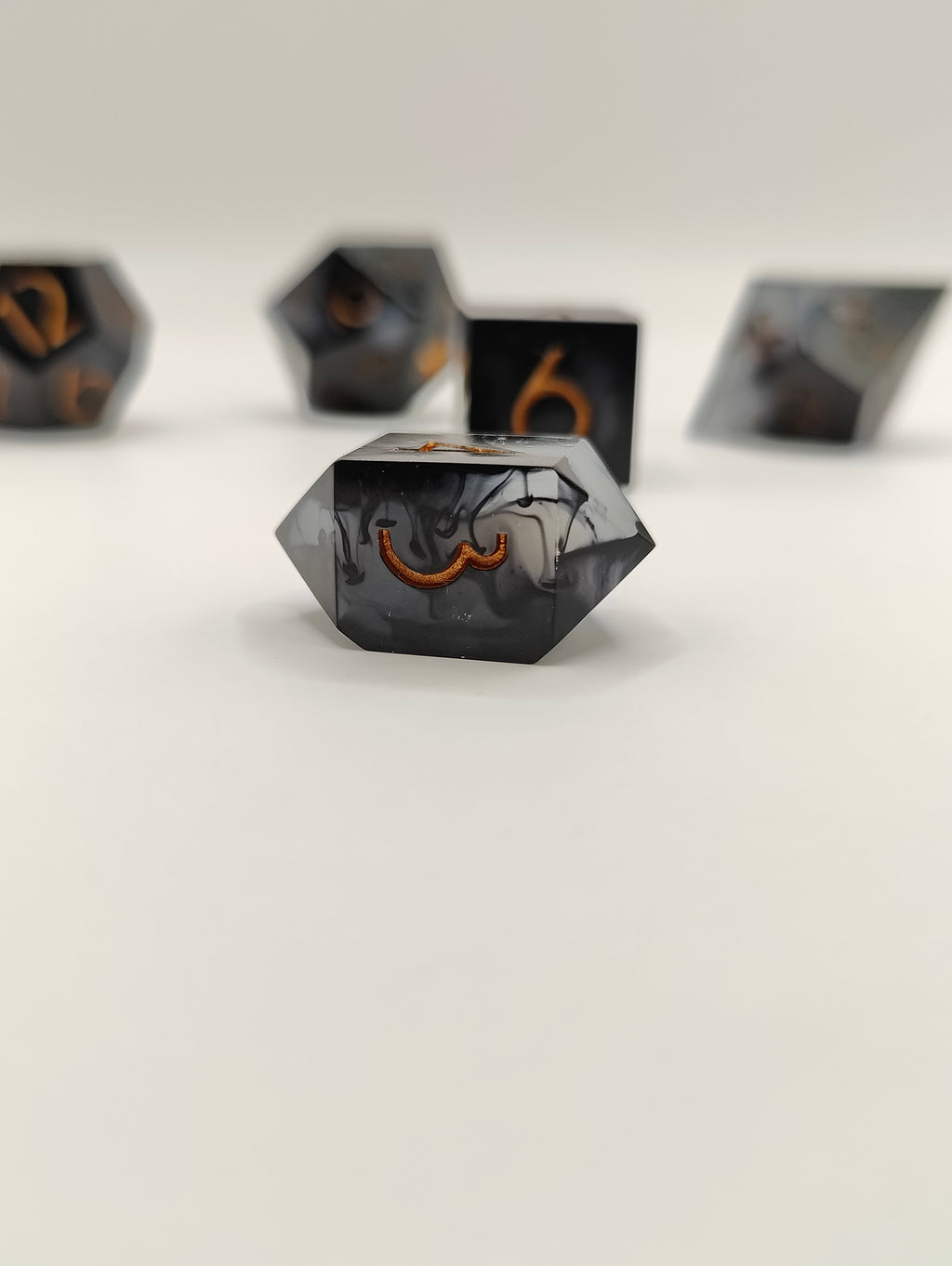 Handmade dice set: Threads of fate