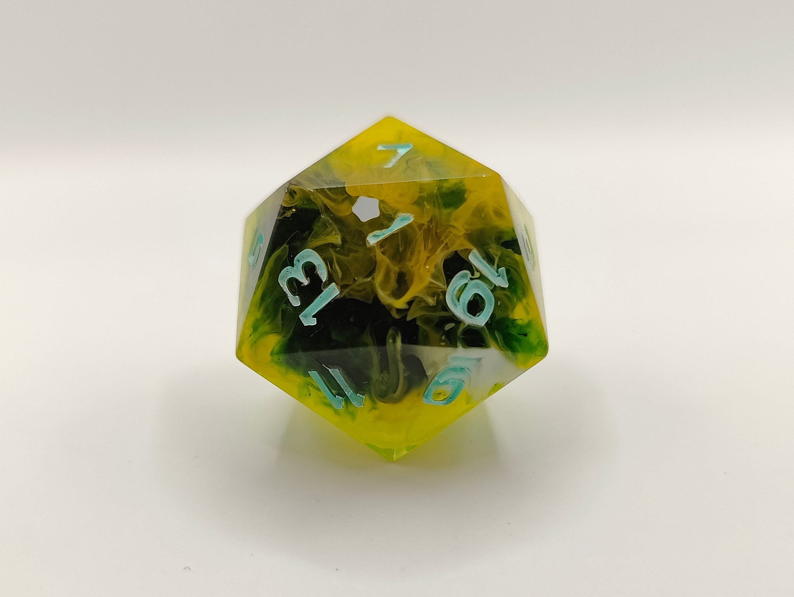 Handmade single D20: Verdant galaxies
