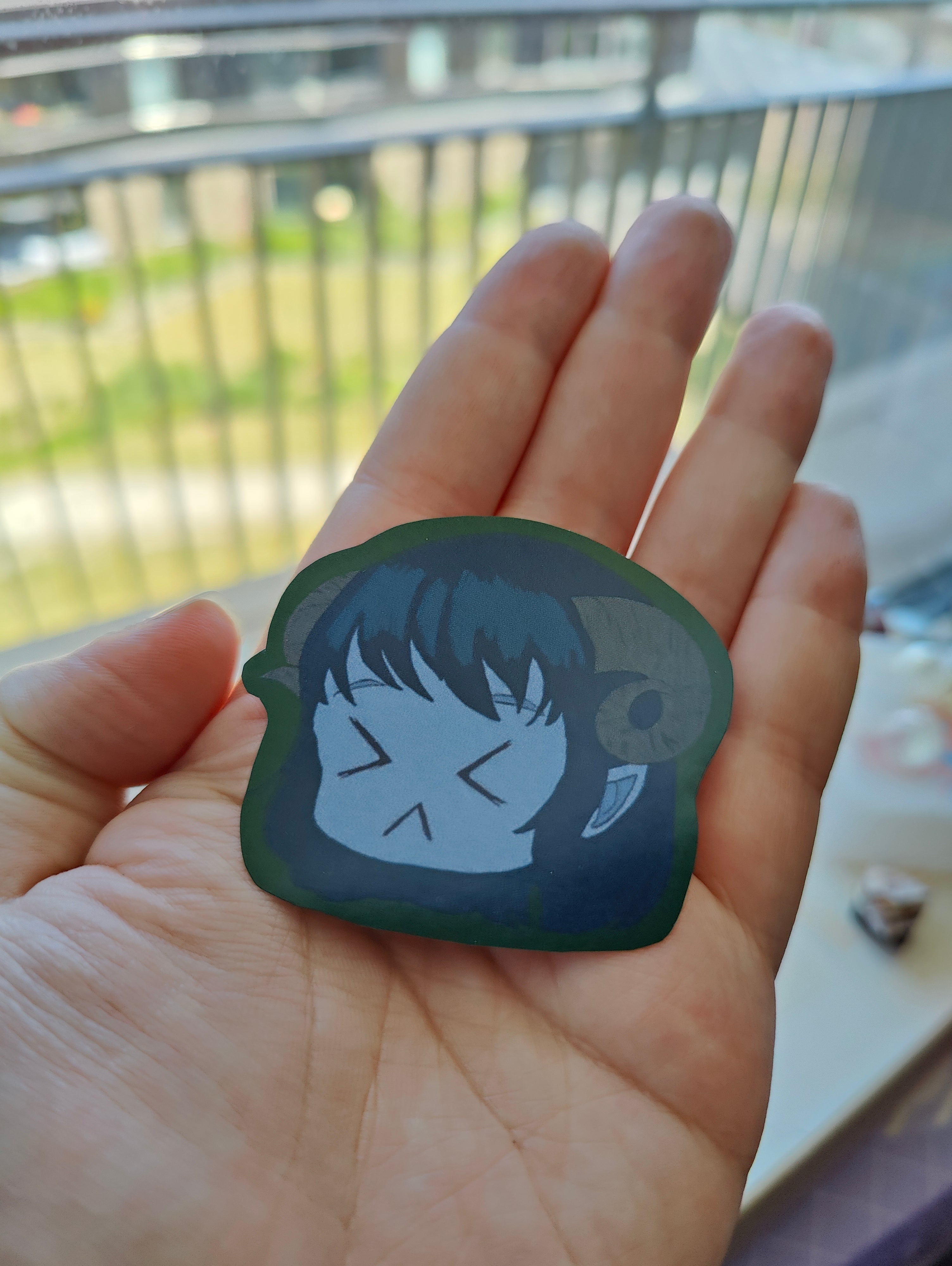 Blue cleric sticker