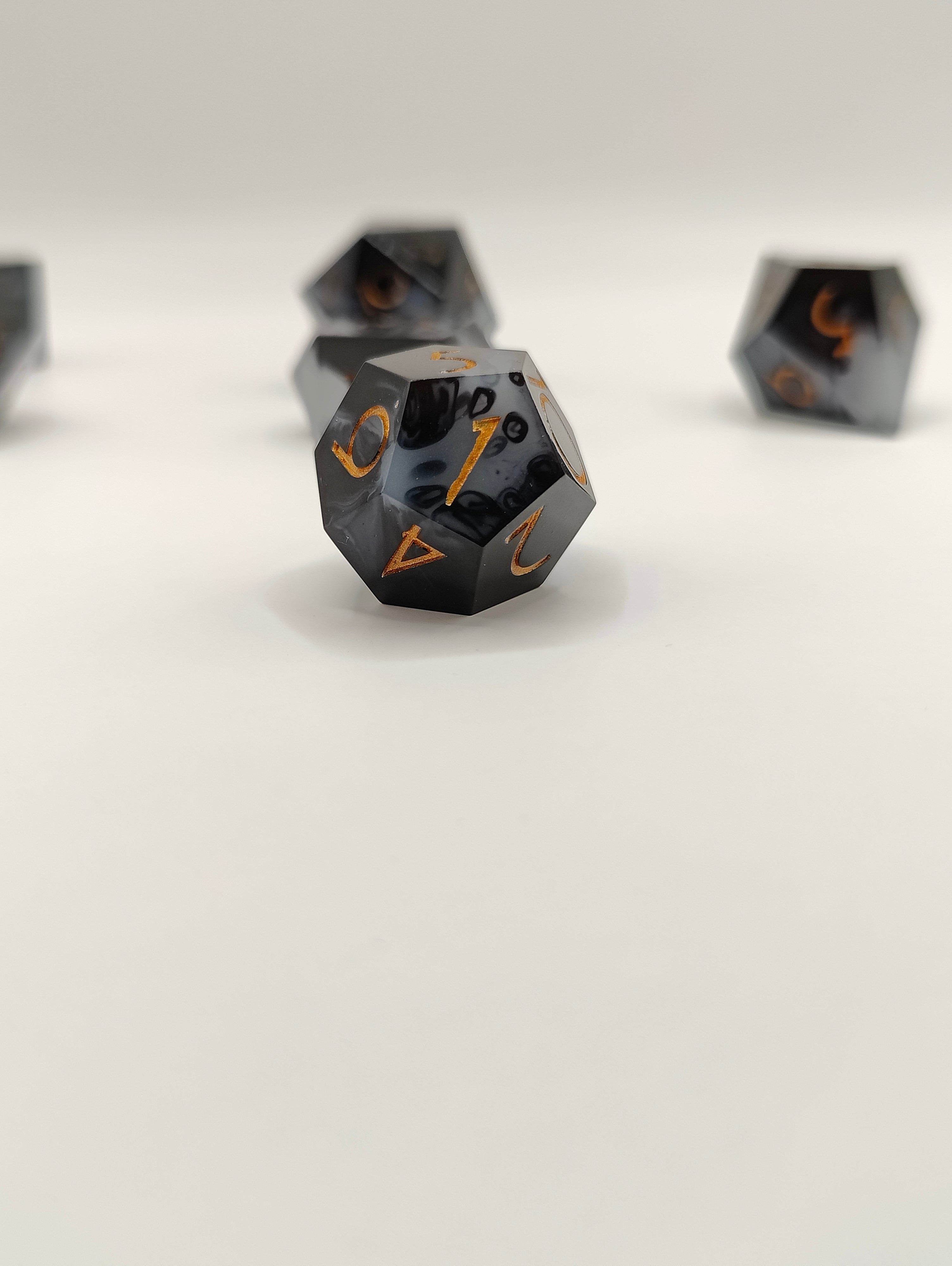 Handmade dice set: Threads of fate