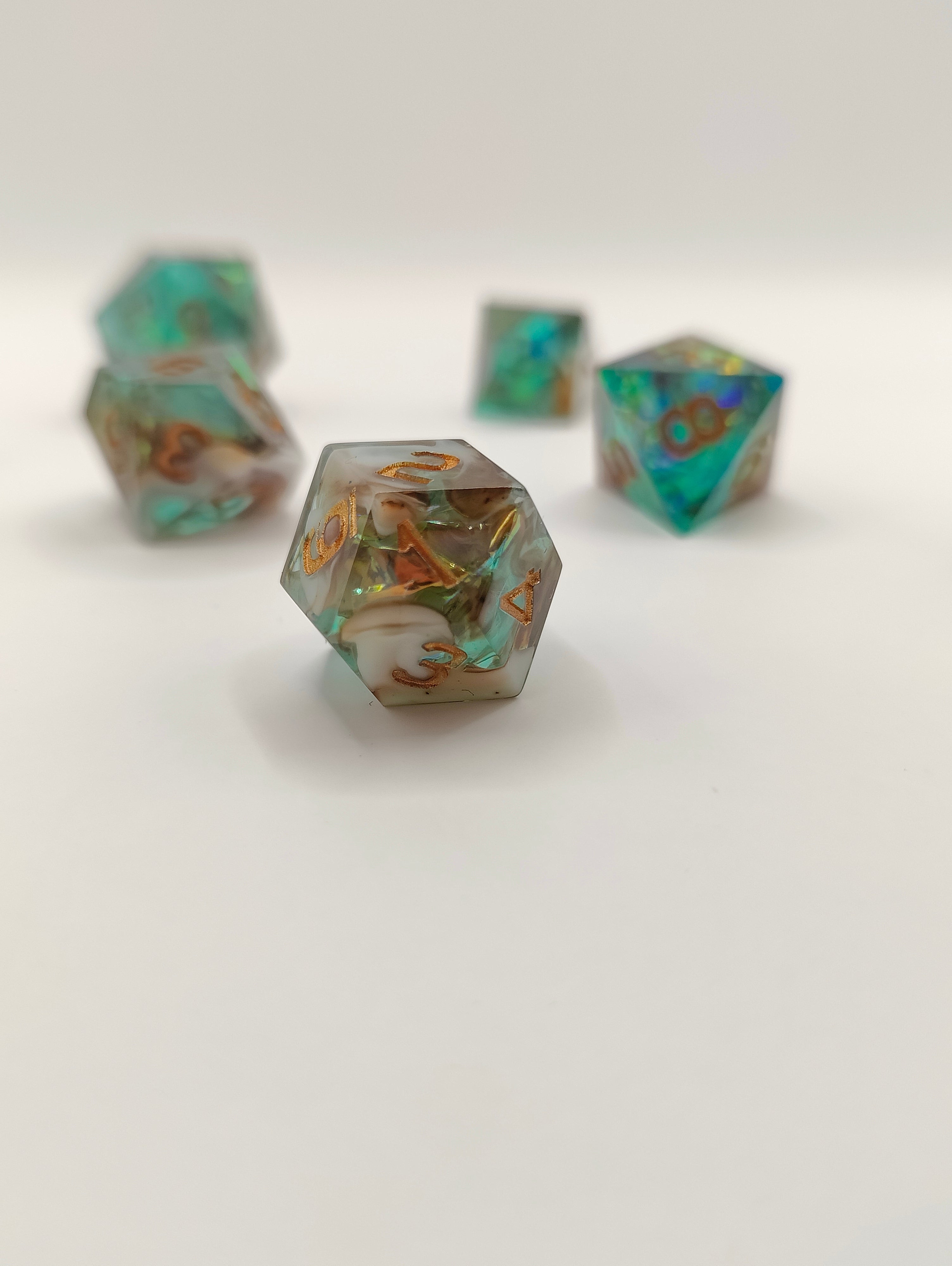 Mini dice set: Lagoon