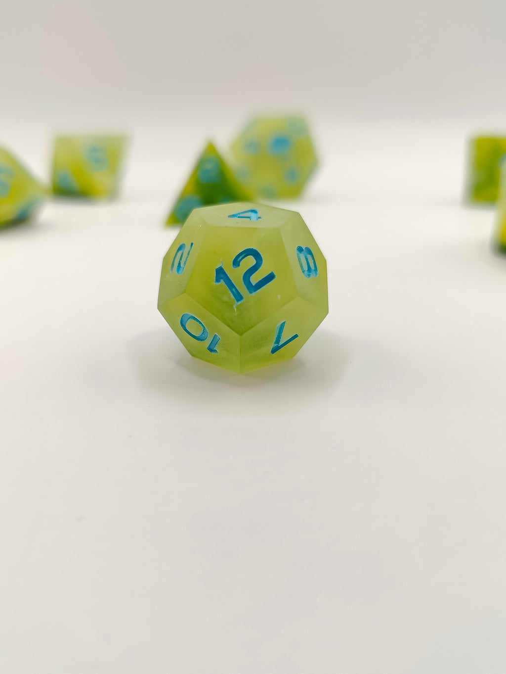 Handmade dice set: Spring treat