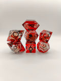 Handmade dice set: Molten wisp