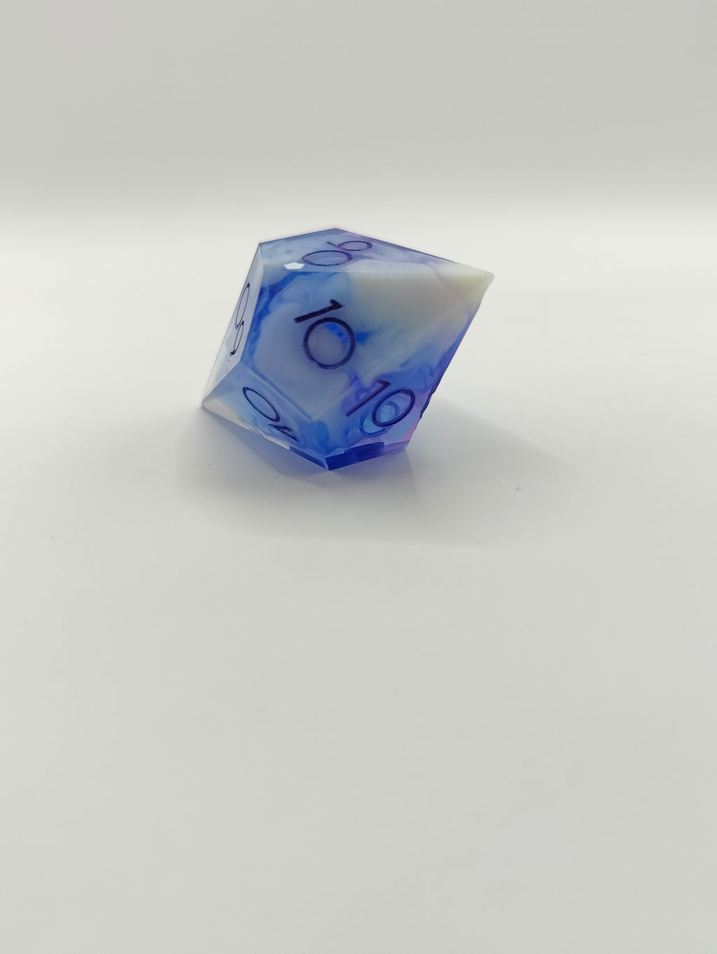 Handmade single elongated D100: Arcane gardens