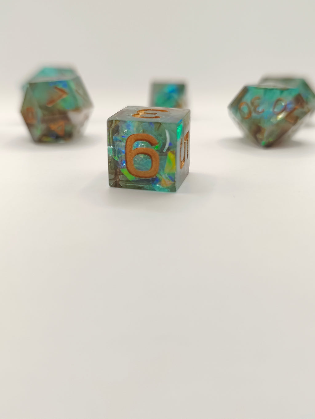 Mini dice set: Lagoon
