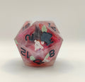 Handmade 40mm D20: Bunnies and Berries