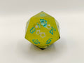 Handmade single D20: Verdant galaxies