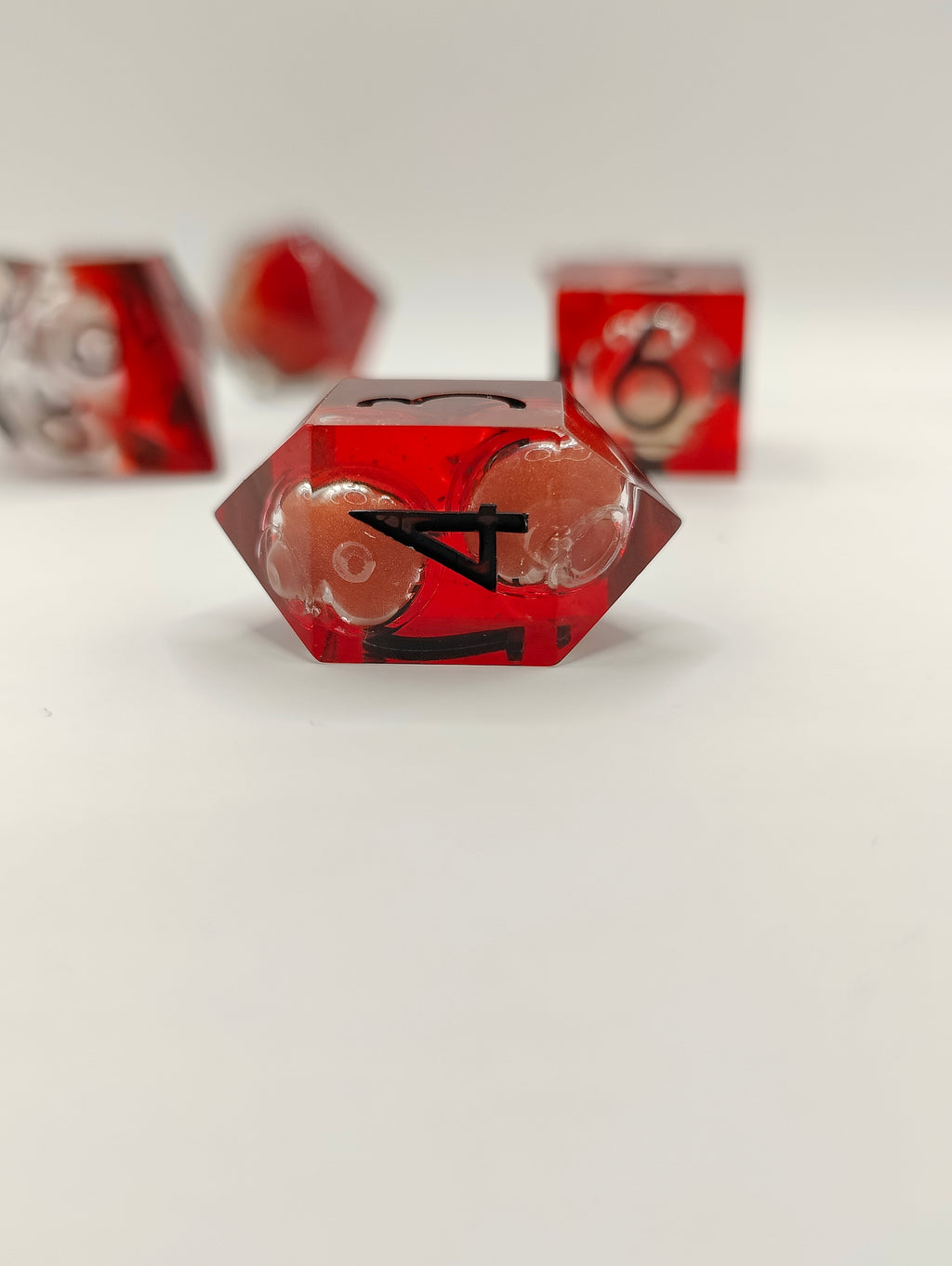 Handmade dice set: Molten wisp