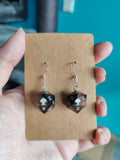 Handmade mini D20 earring: Copper death