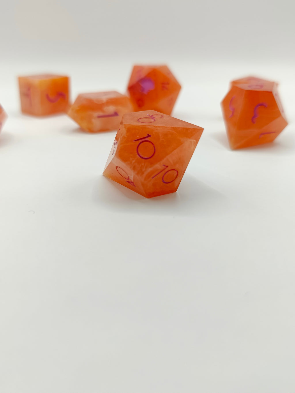 Handmade dice set: Sappho