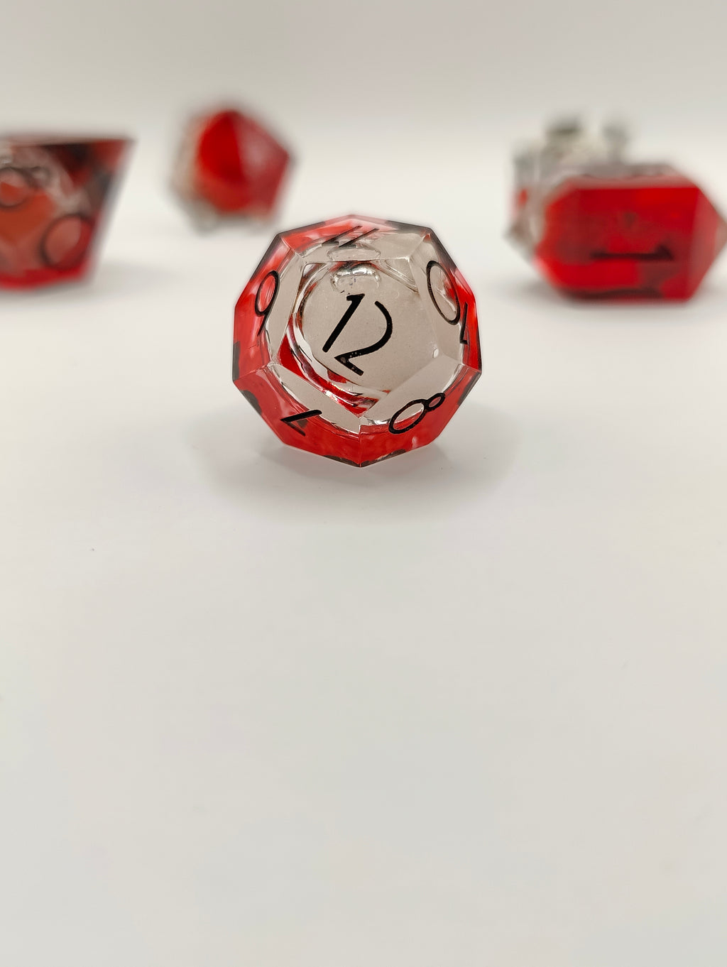 Handmade dice set: Molten wisp