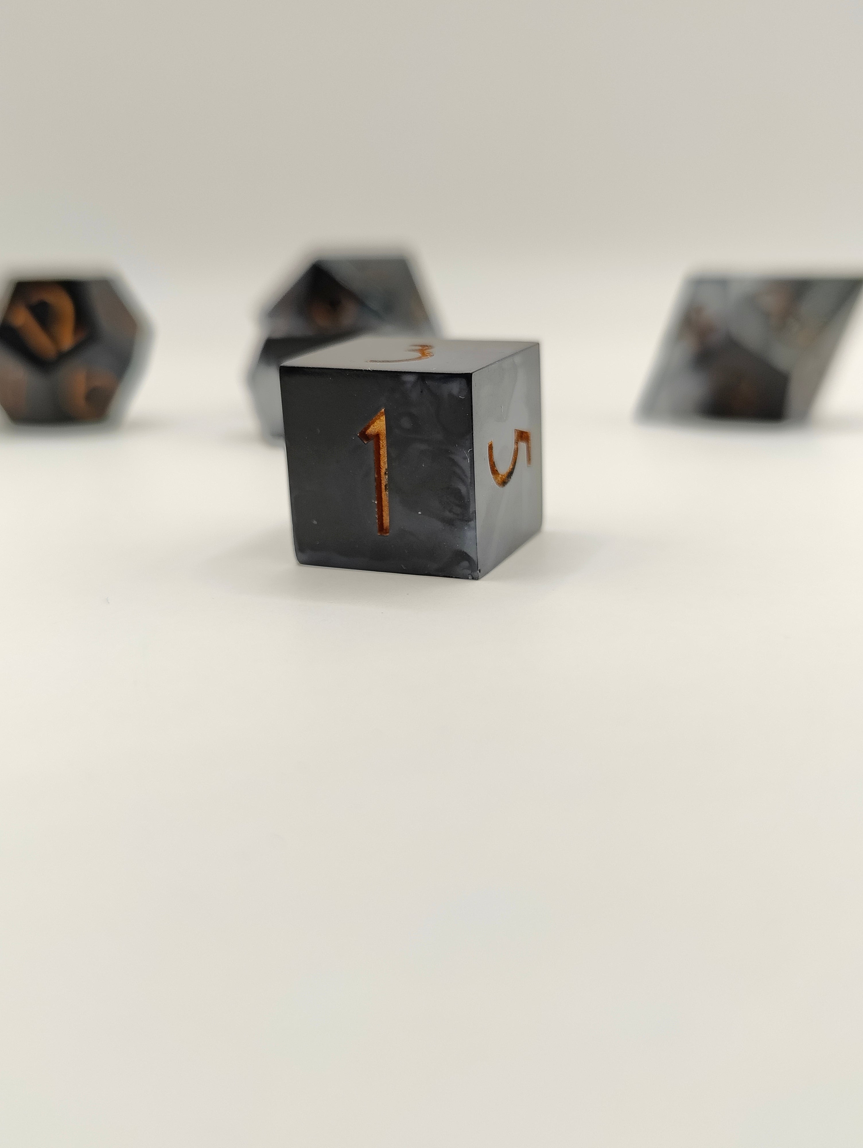 Handmade dice set: Threads of fate
