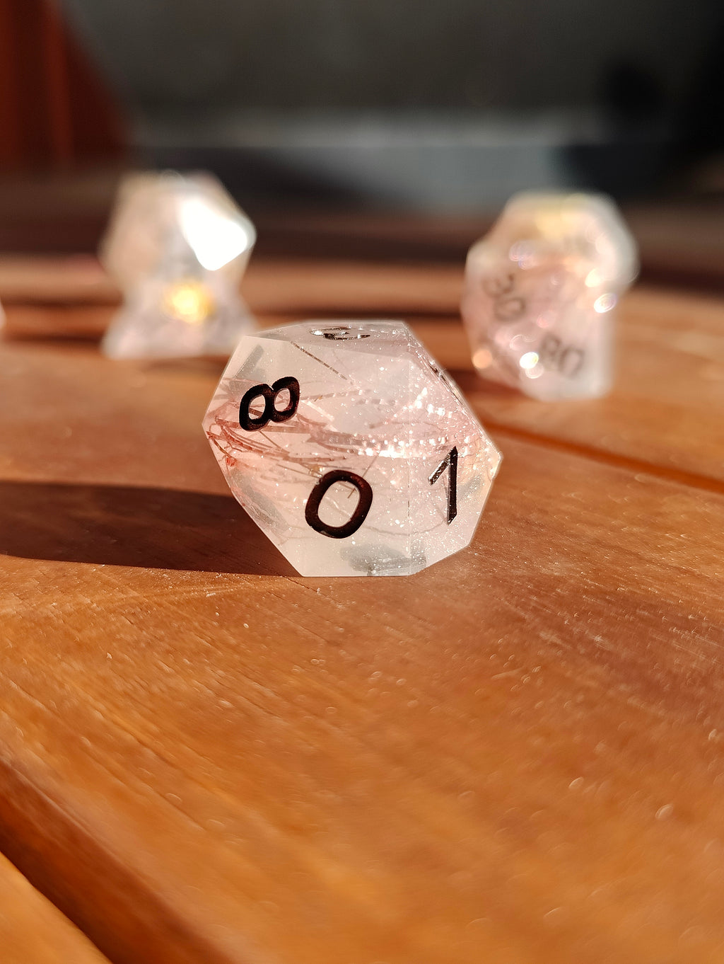 Handmade dice set: Faerie dust