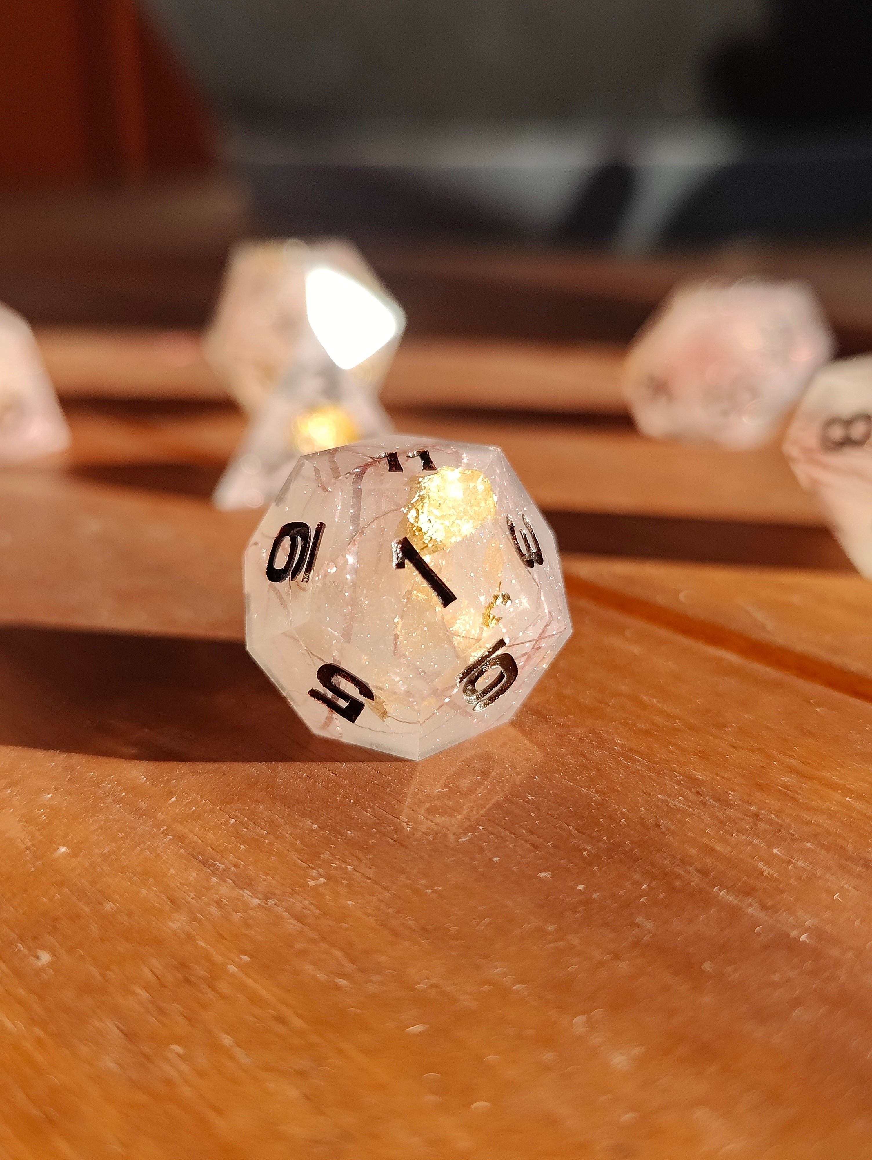 Handmade dice set: Faerie dust