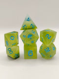 Handmade dice set: Spring treat
