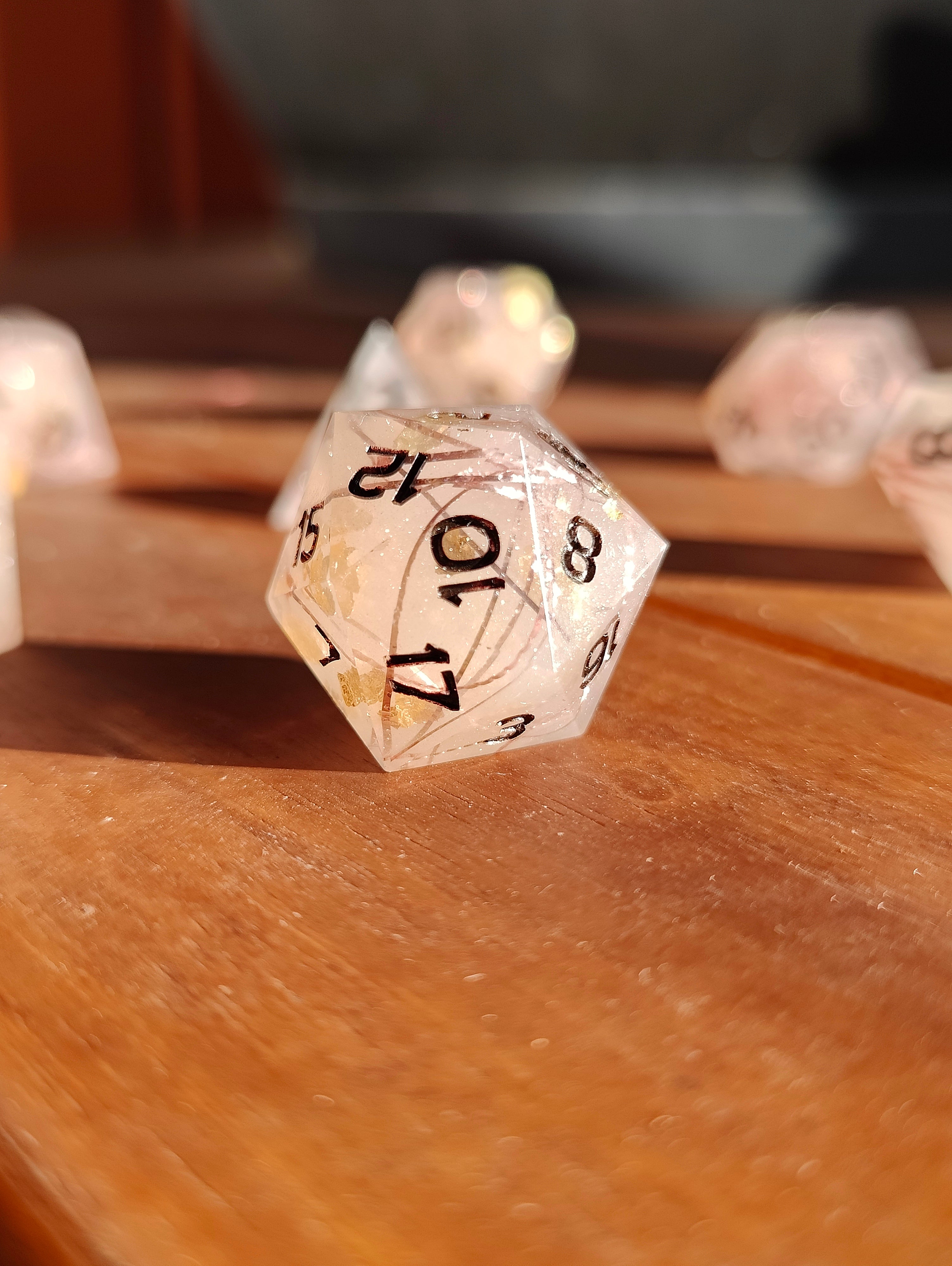 Handmade dice set: Faerie dust