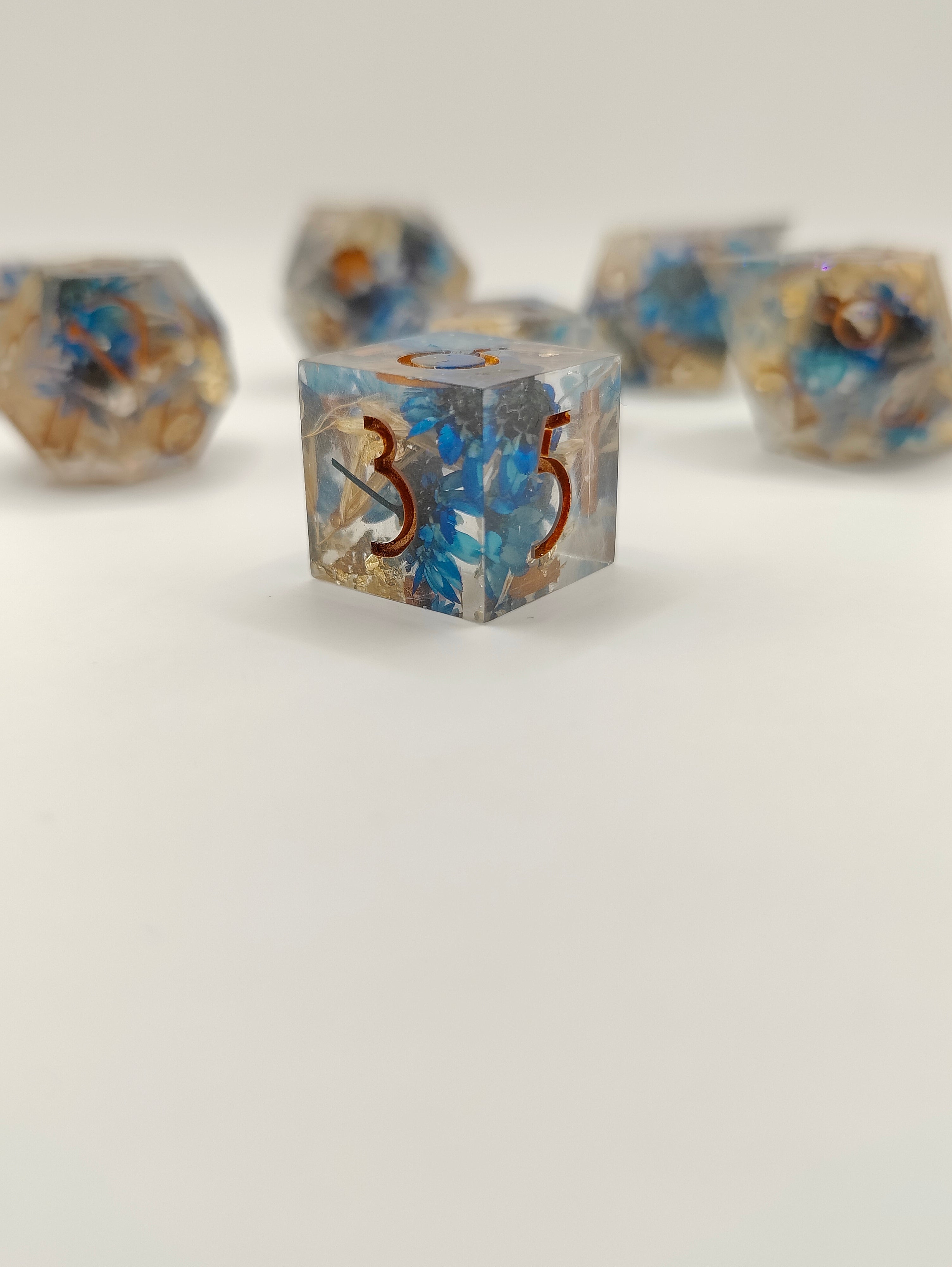 Handmade dice set: The harvest