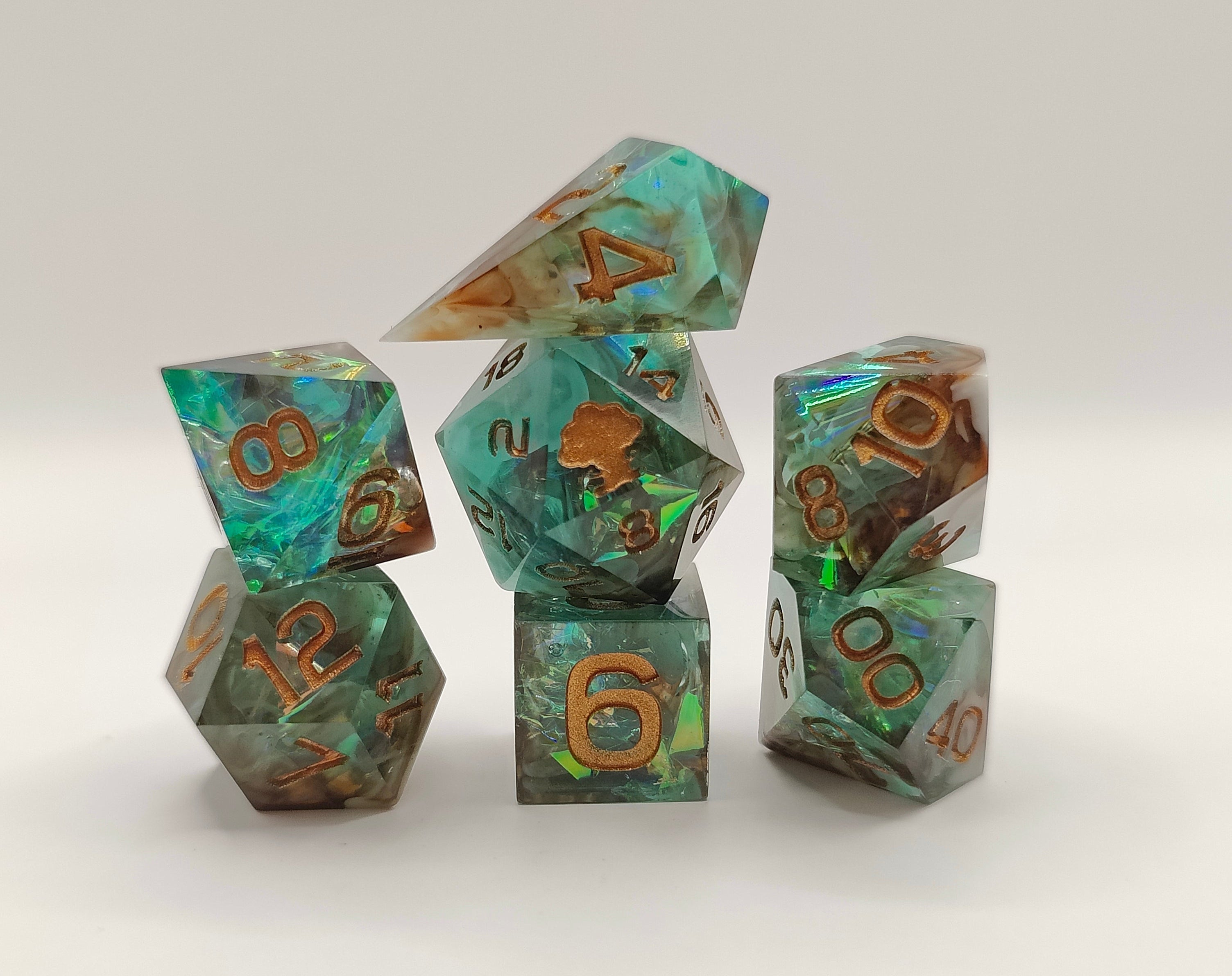 Mini dice set: Lagoon
