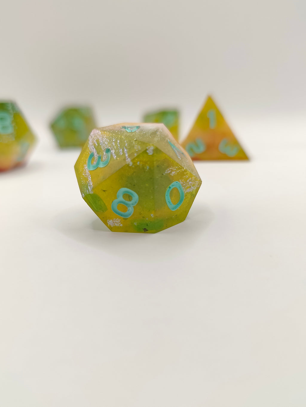 Handmade dice set: Pixie dust