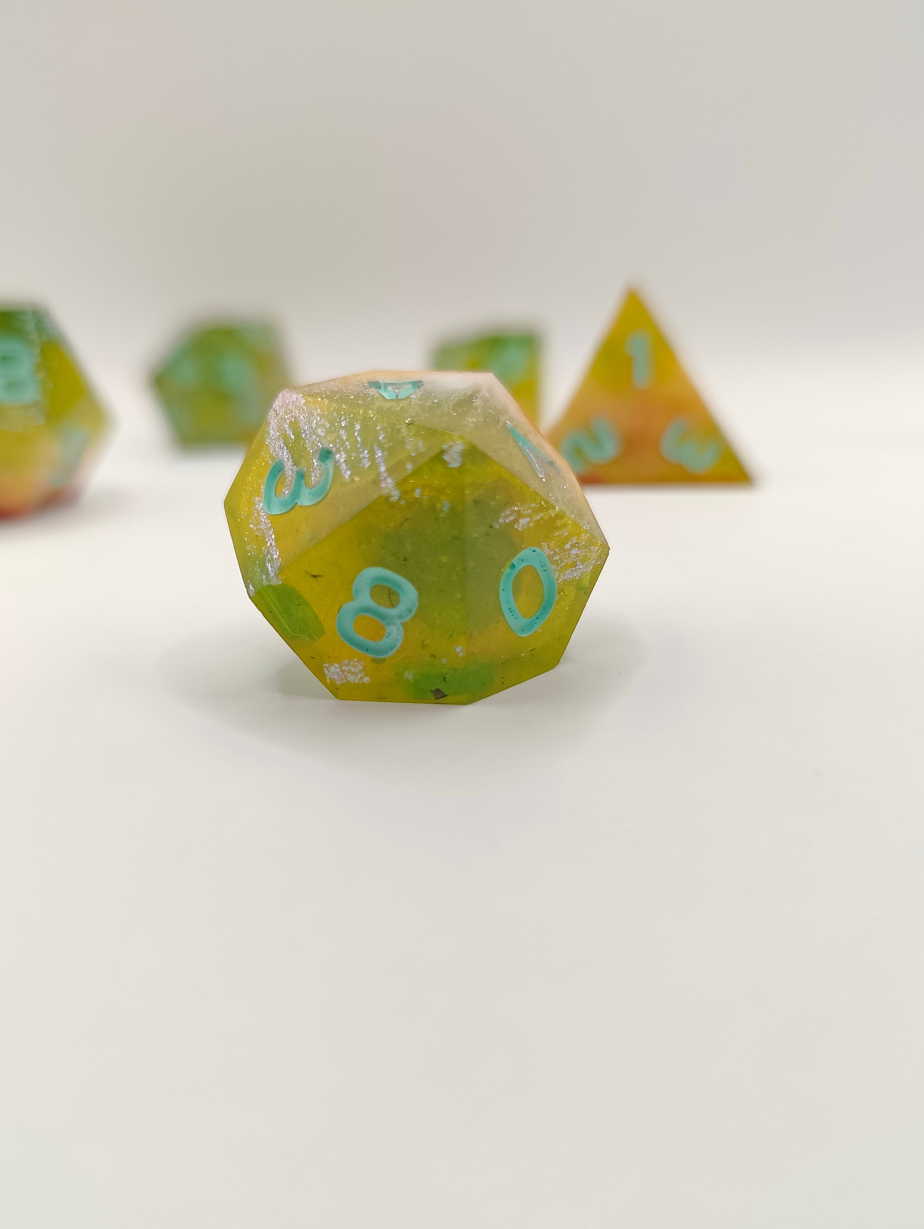 Handmade dice set: Pixie dust