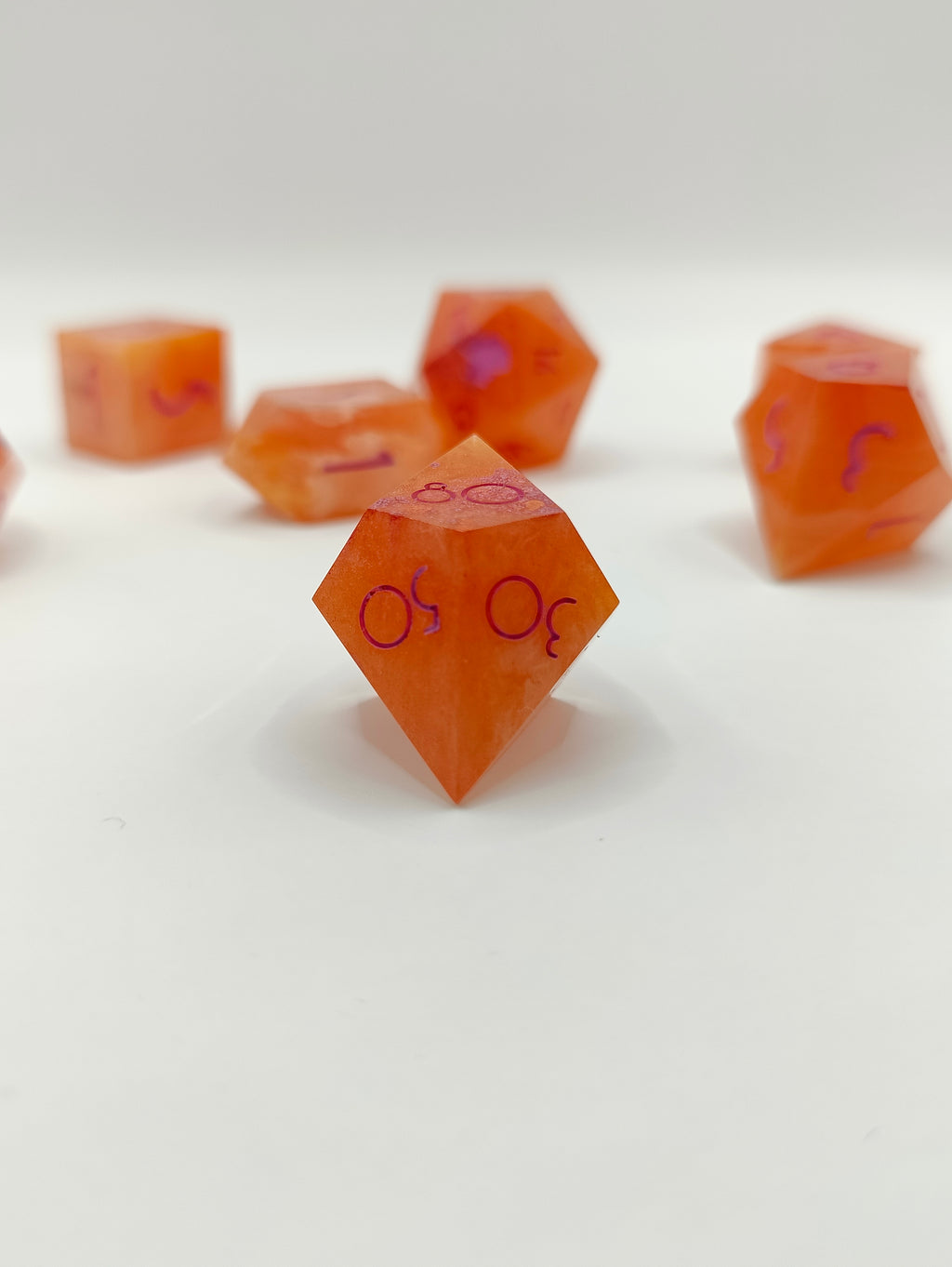 Handmade dice set: Sappho