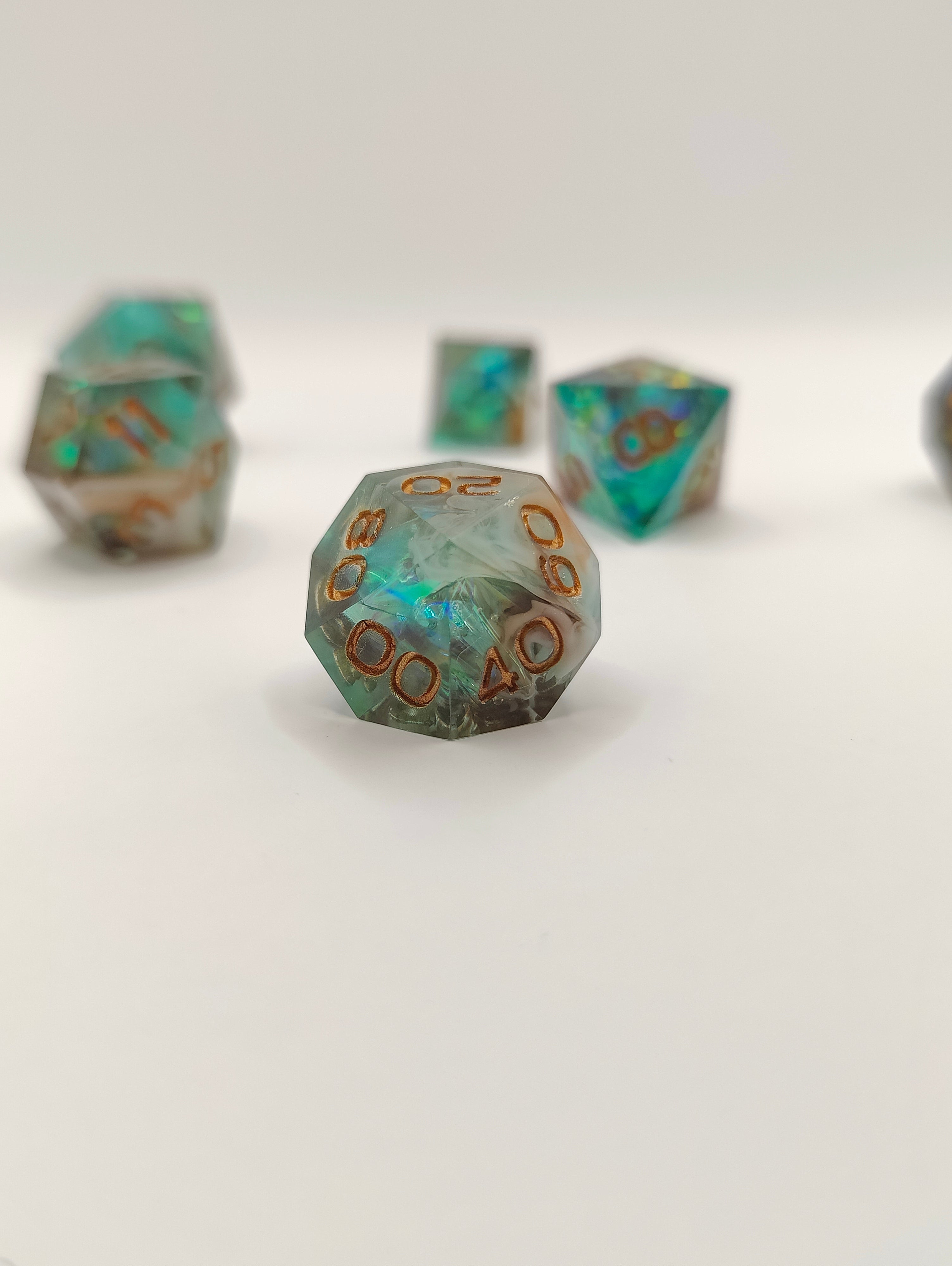 Mini dice set: Lagoon