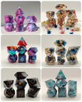 Handmade 7 piece Commission dice set!