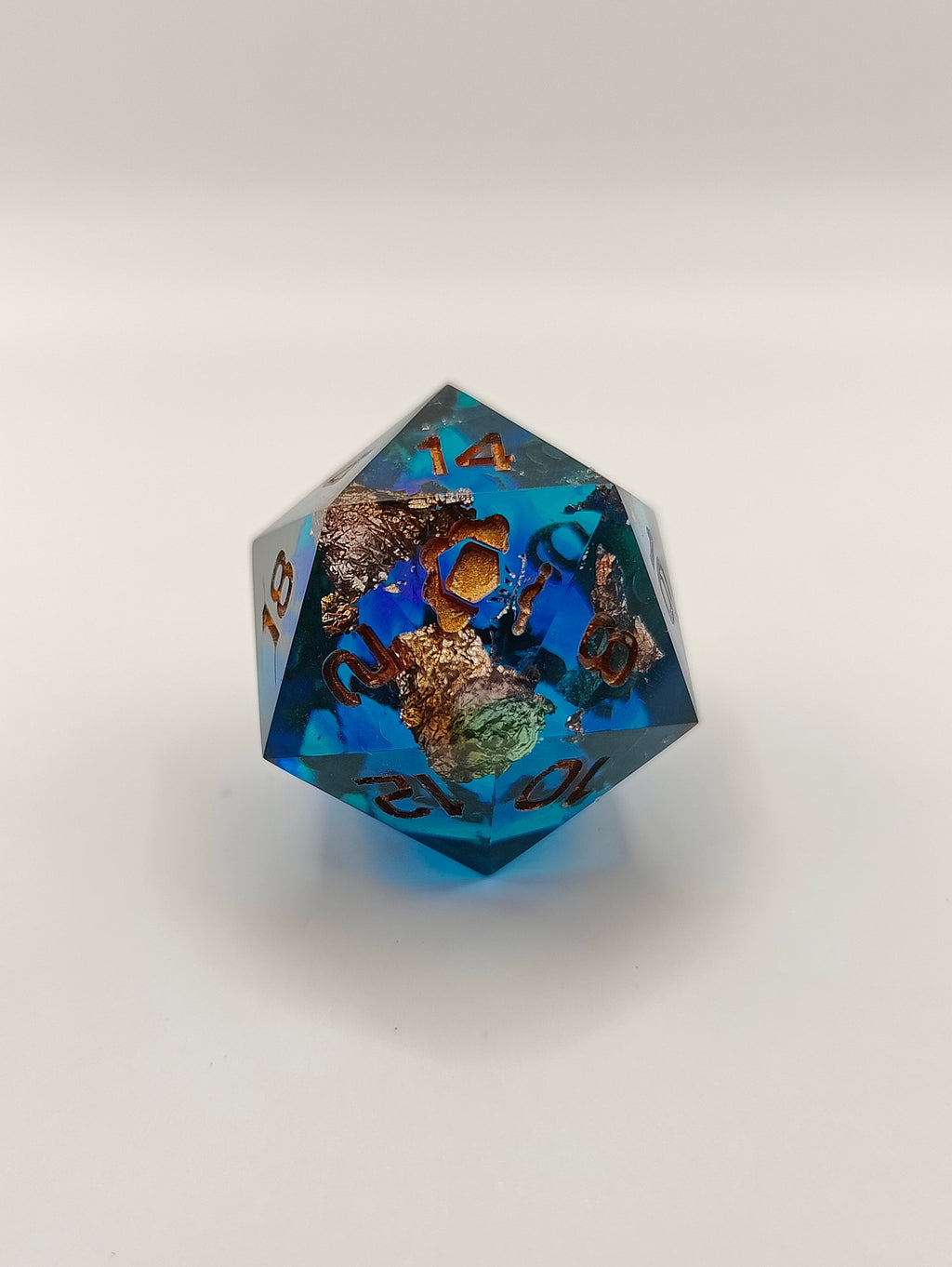 Handmade single D20: Sunken treasure
