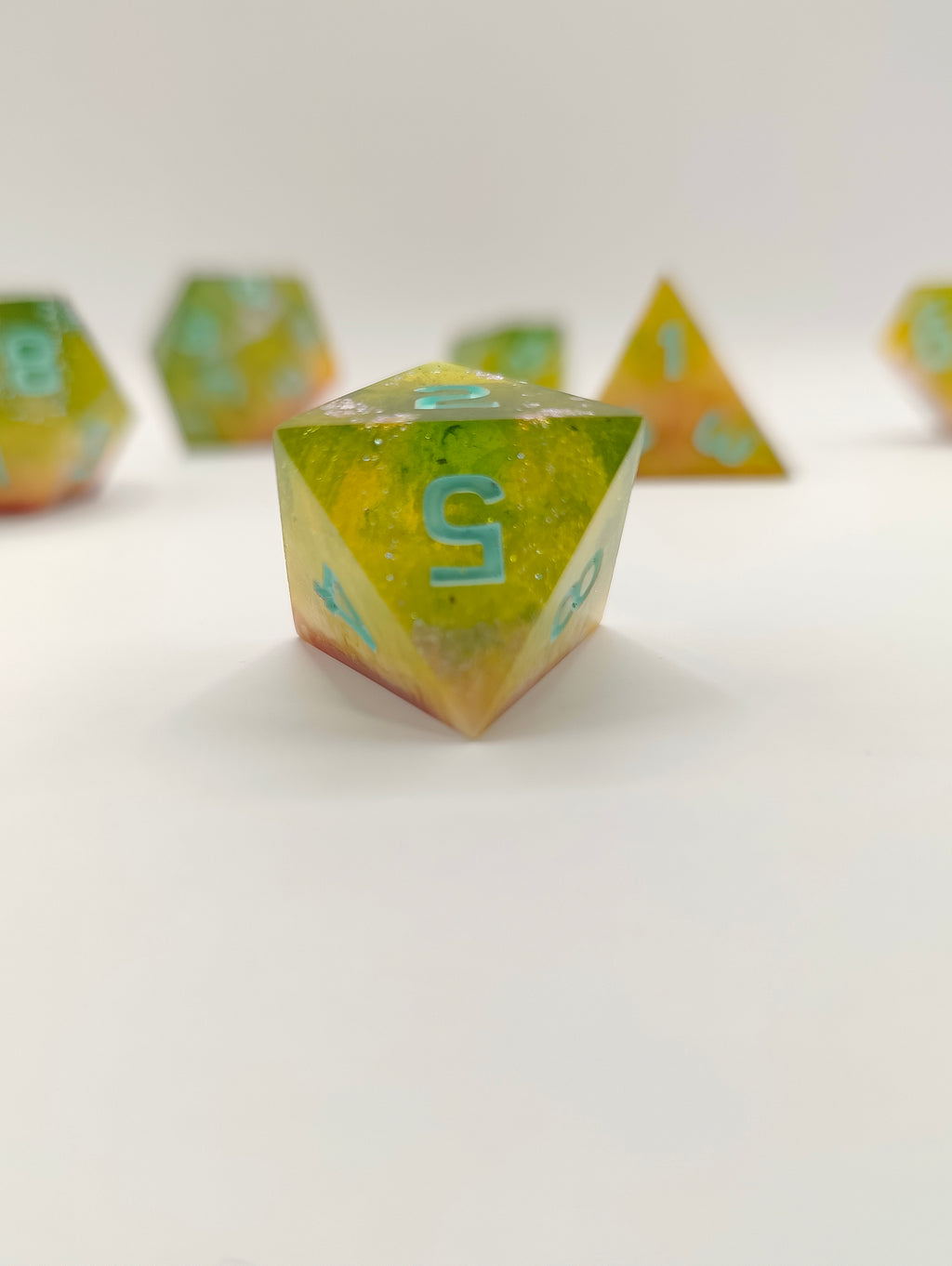 Handmade dice set: Pixie dust