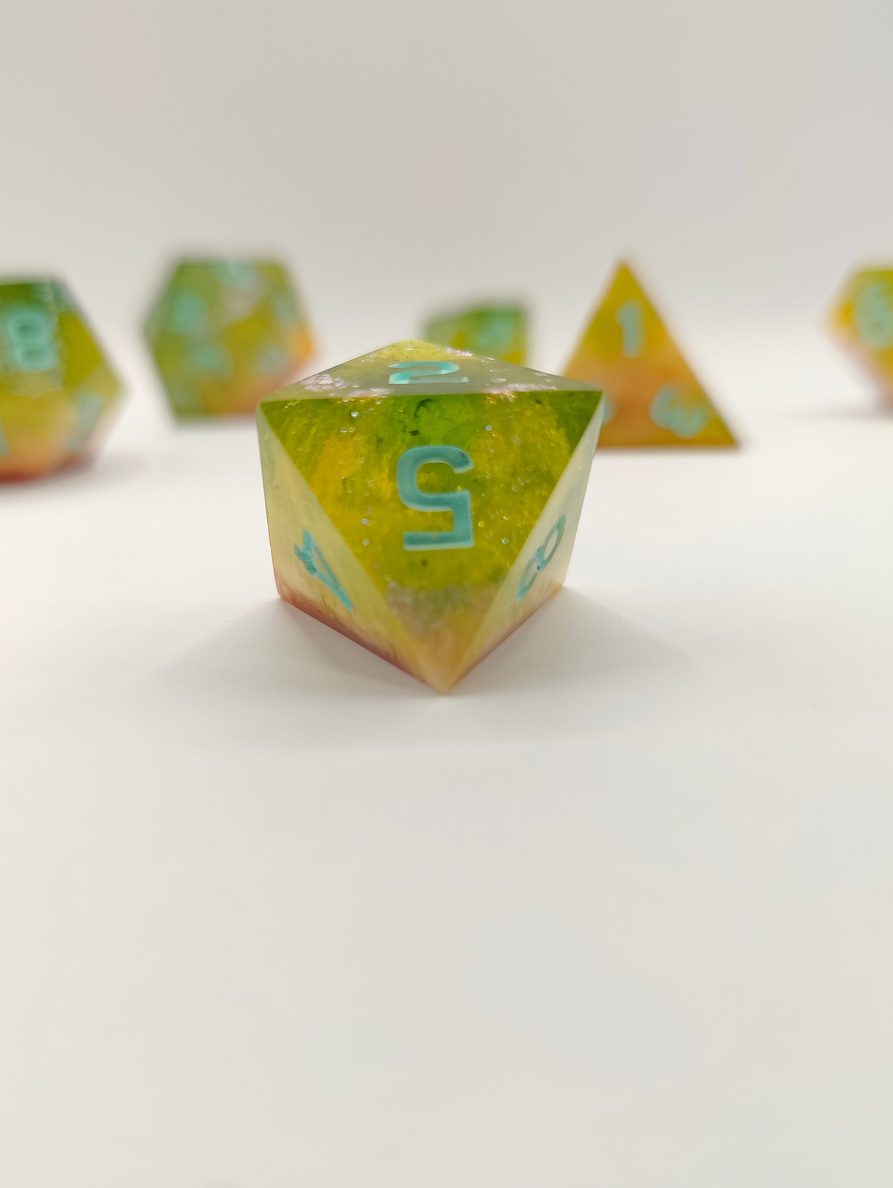 Handmade dice set: Pixie dust