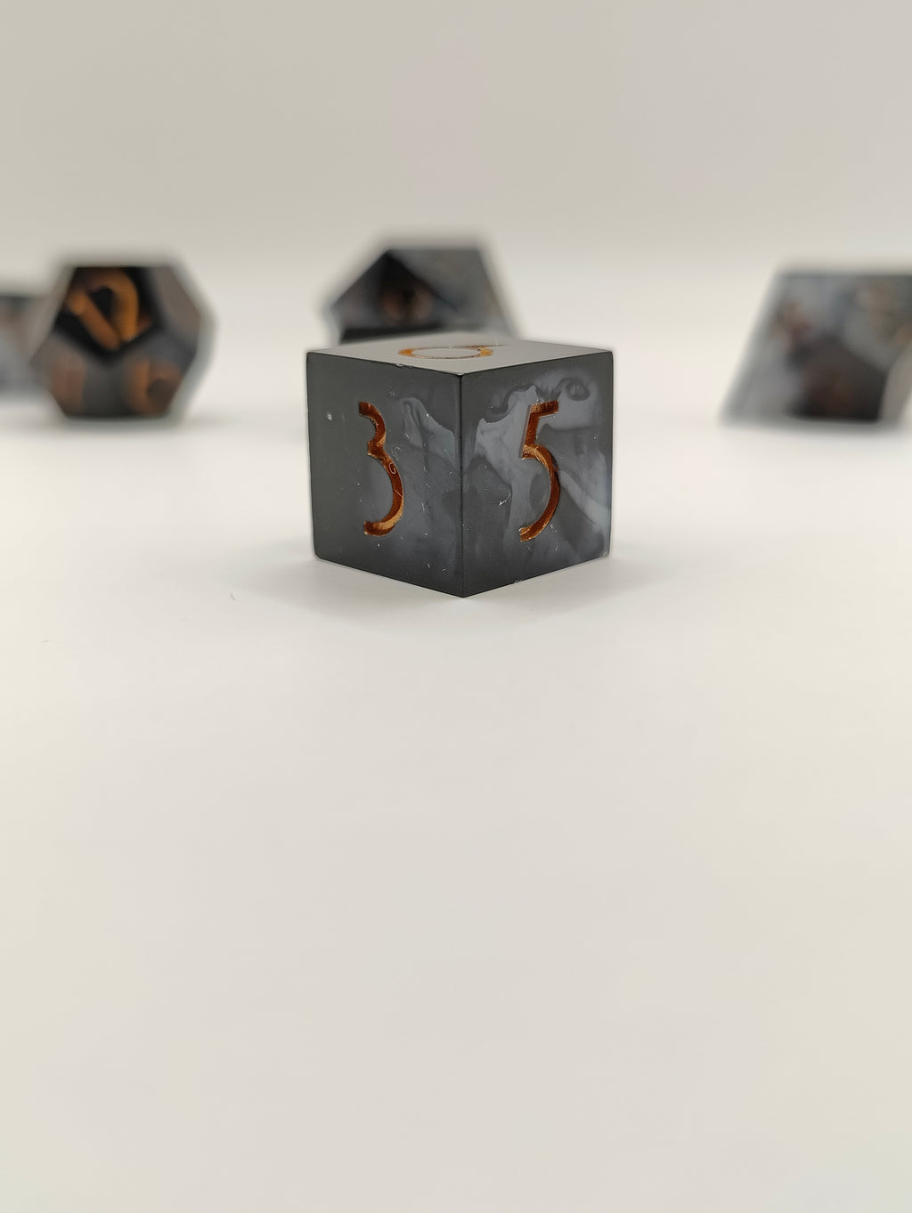 Handmade dice set: Threads of fate