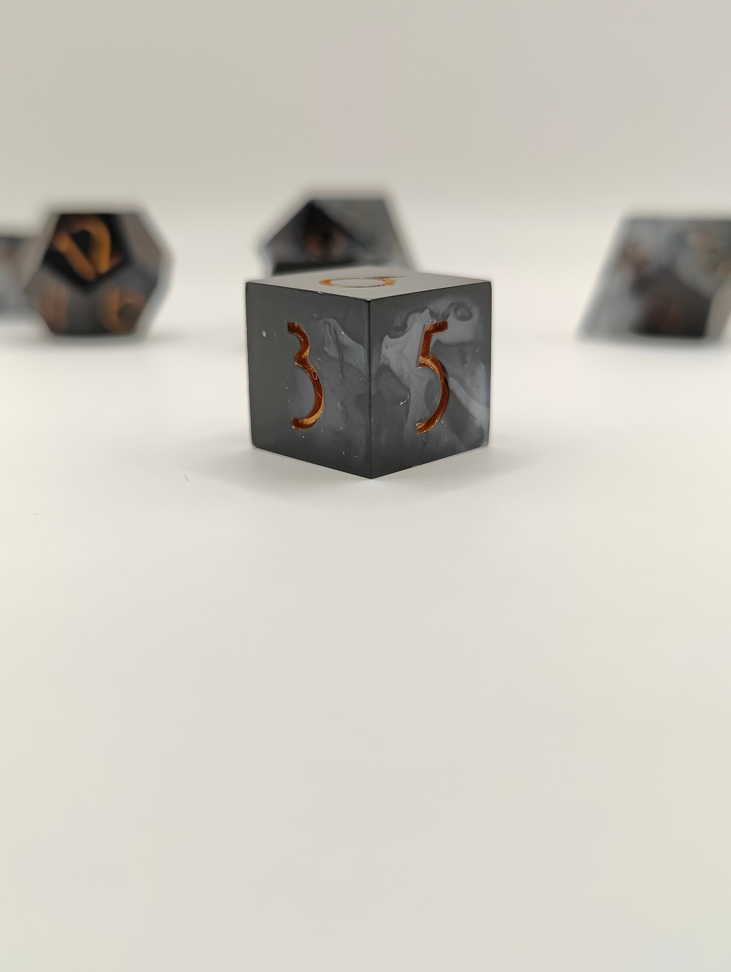 Handmade dice set: Threads of fate
