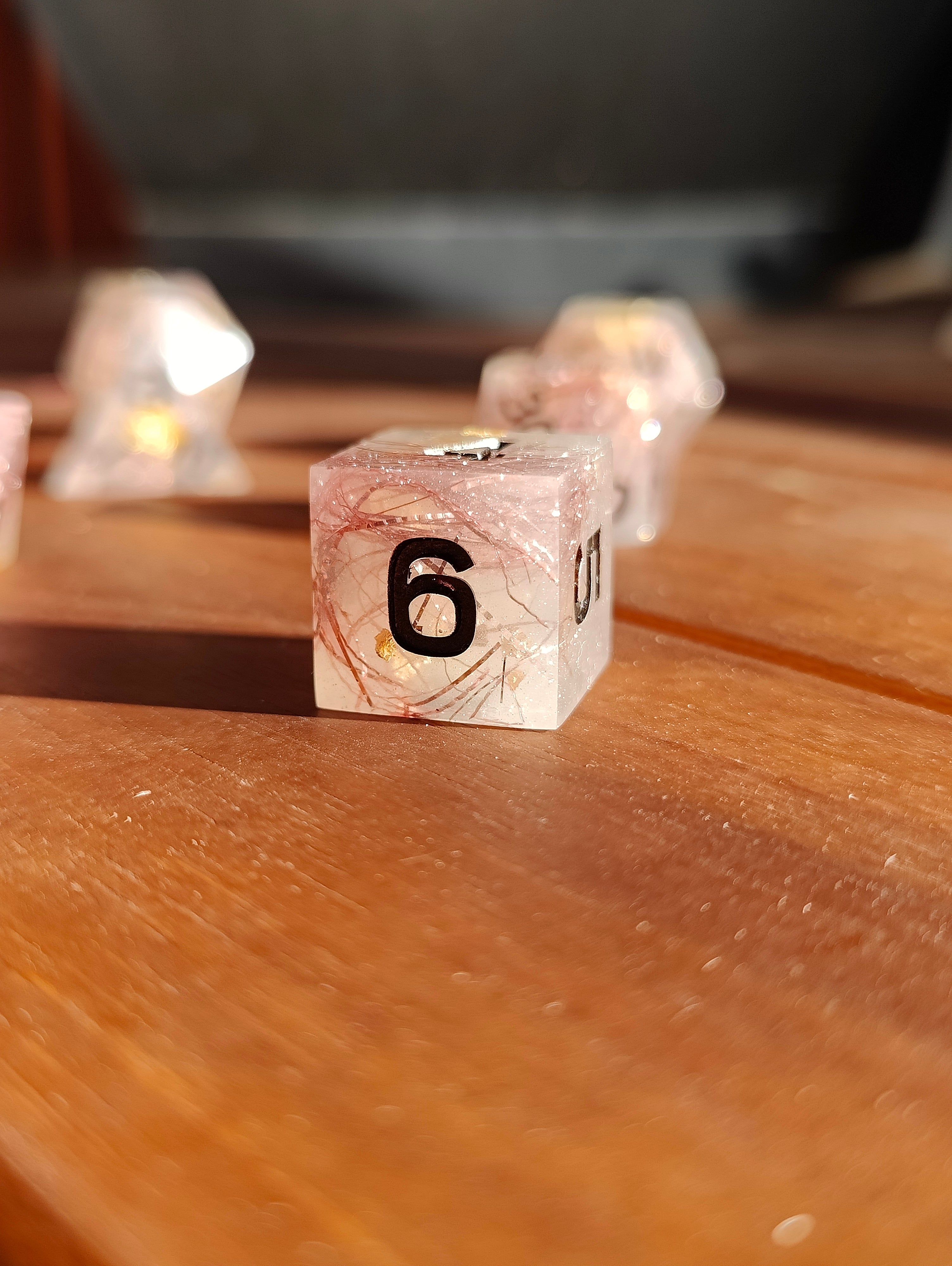 Handmade dice set: Faerie dust