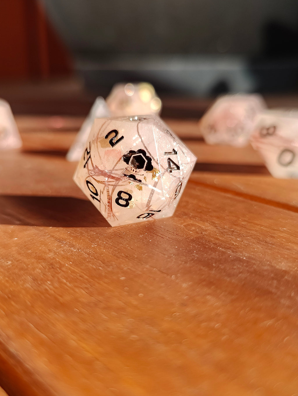 Handmade dice set: Faerie dust