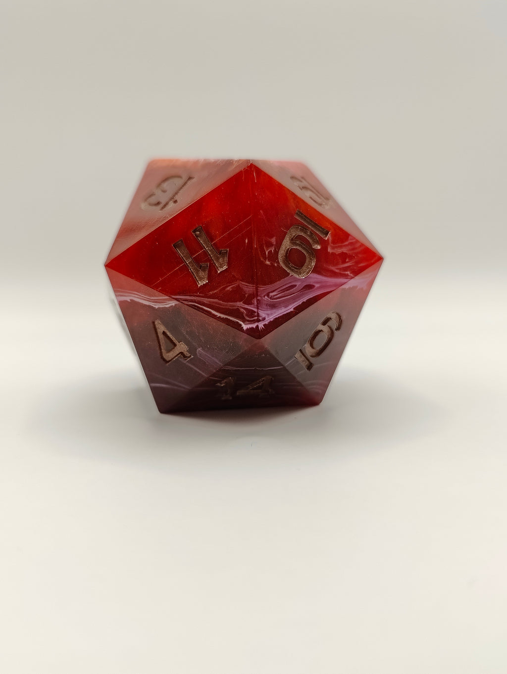 Handmade 40mm D20: Ember signet