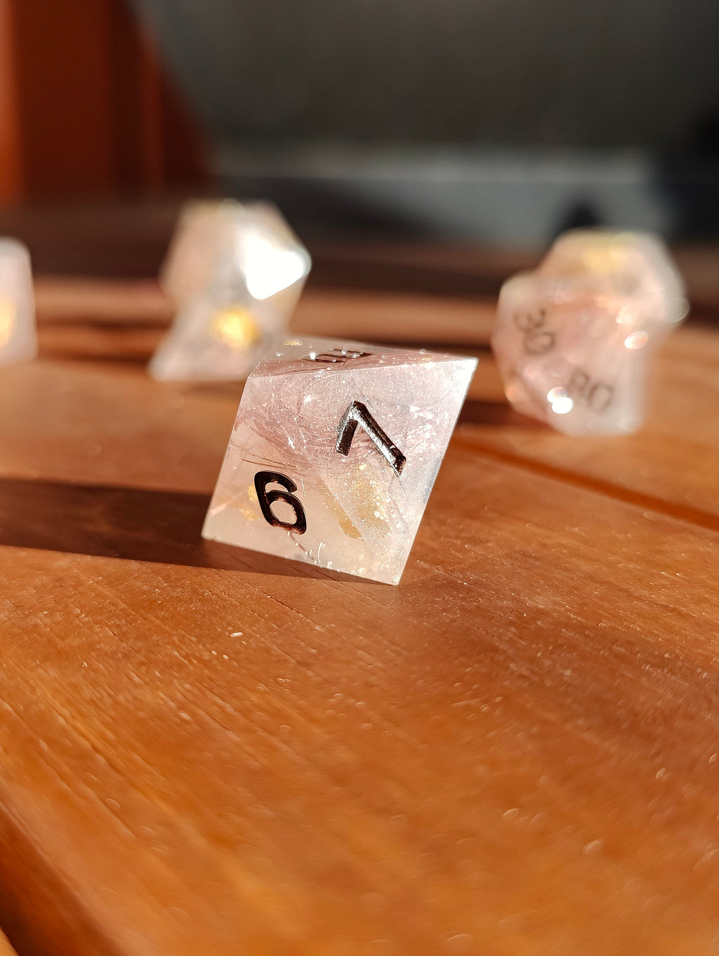 Handmade dice set: Faerie dust