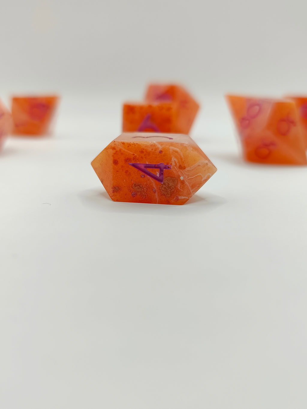 Handmade dice set: Sappho