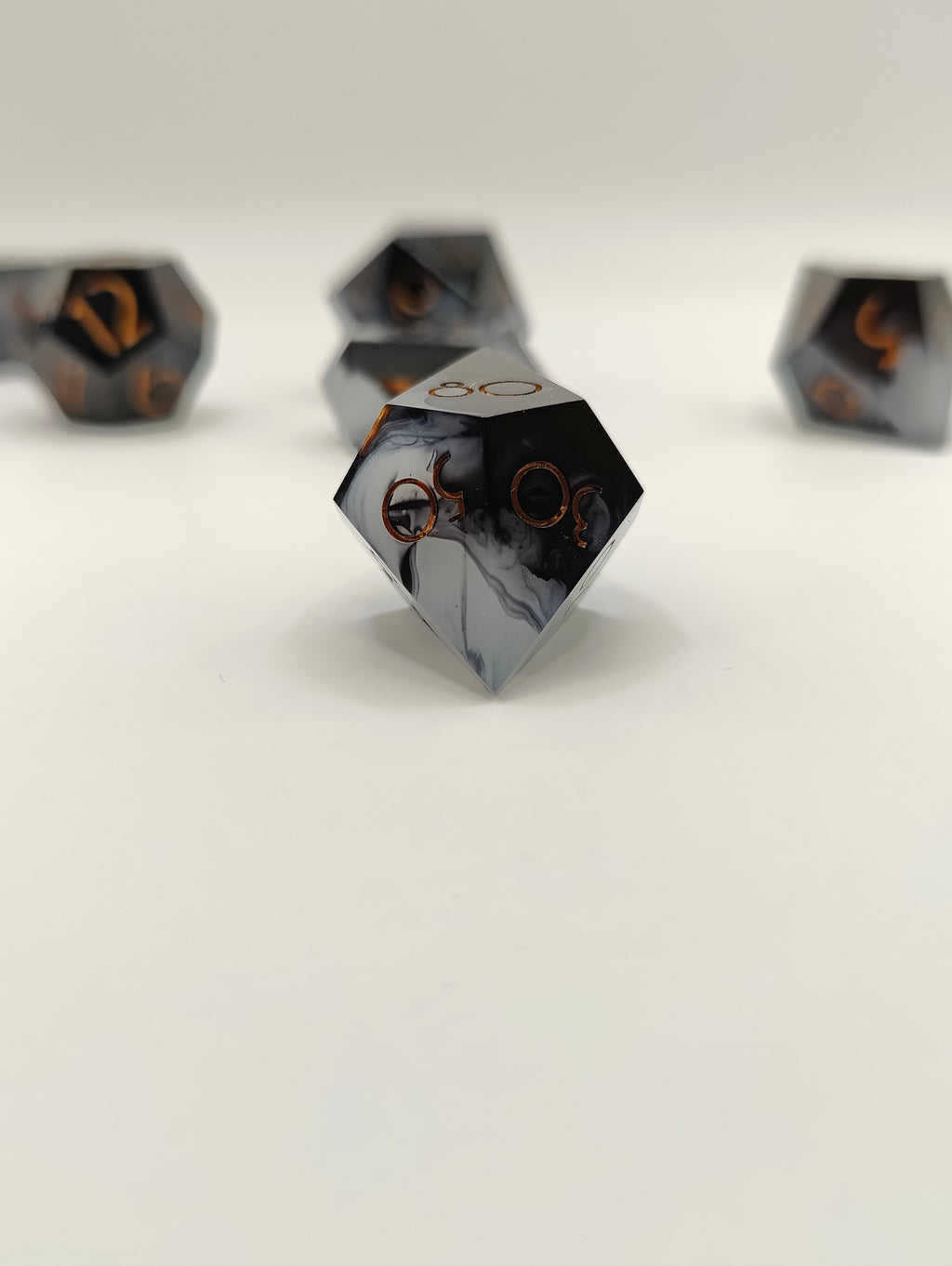 Handmade dice set: Threads of fate