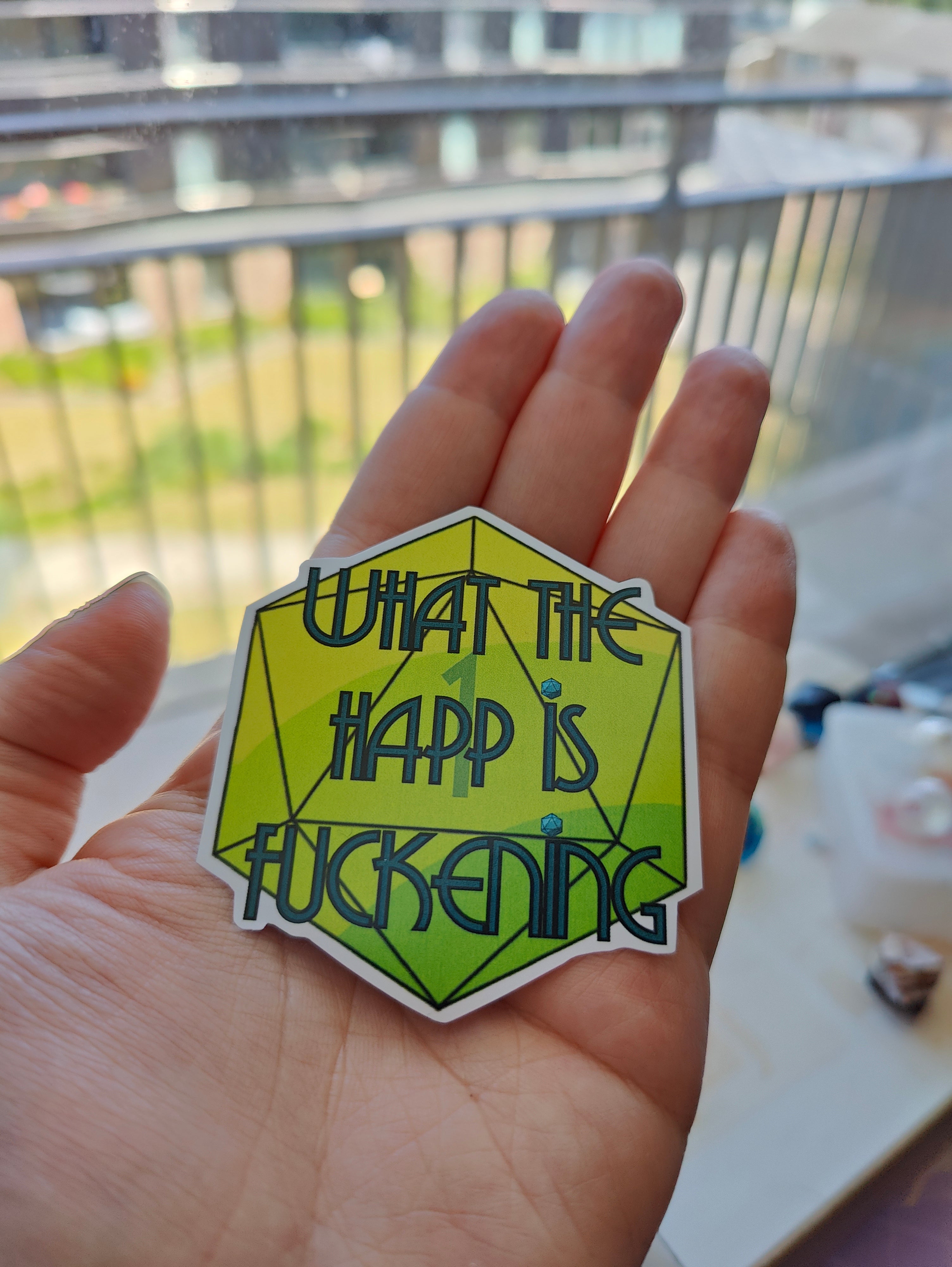 What the happ is fuckening sticker