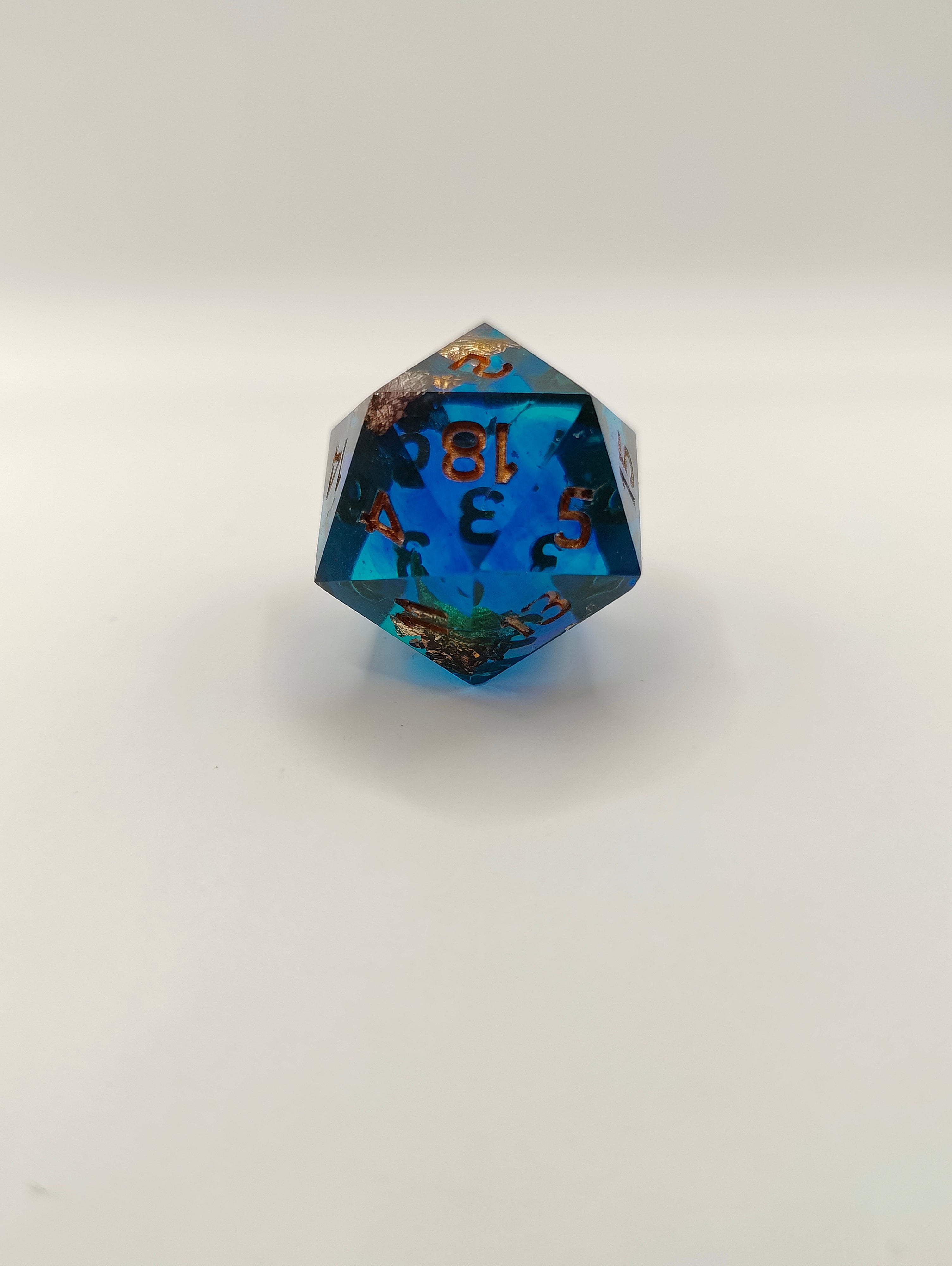 Handmade single D20: Sunken treasure
