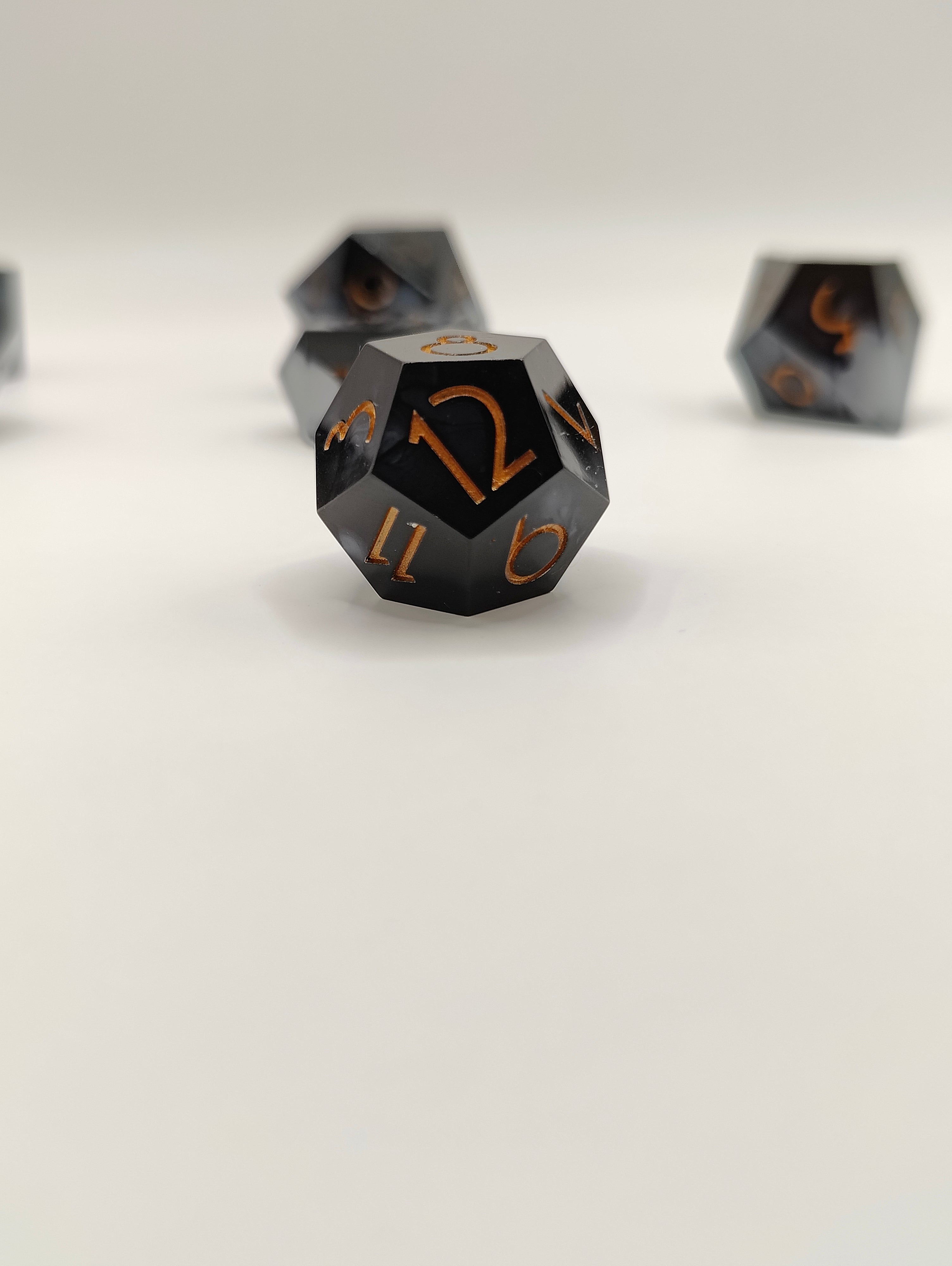Handmade dice set: Threads of fate