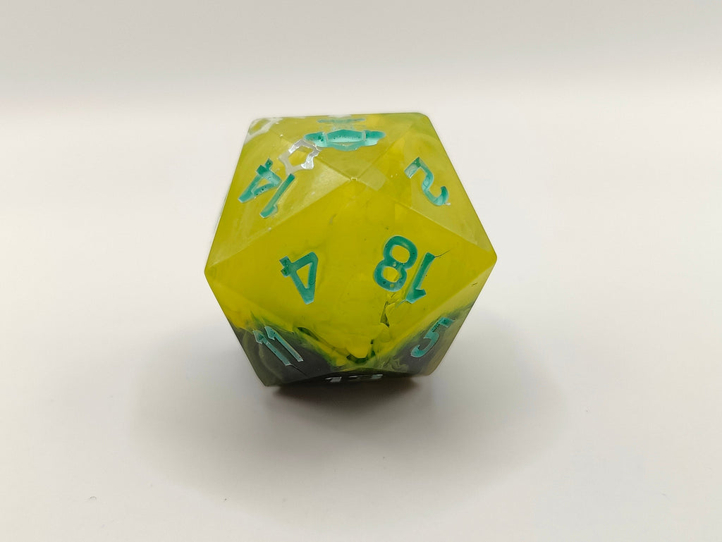 Handmade single D20: Verdant galaxies