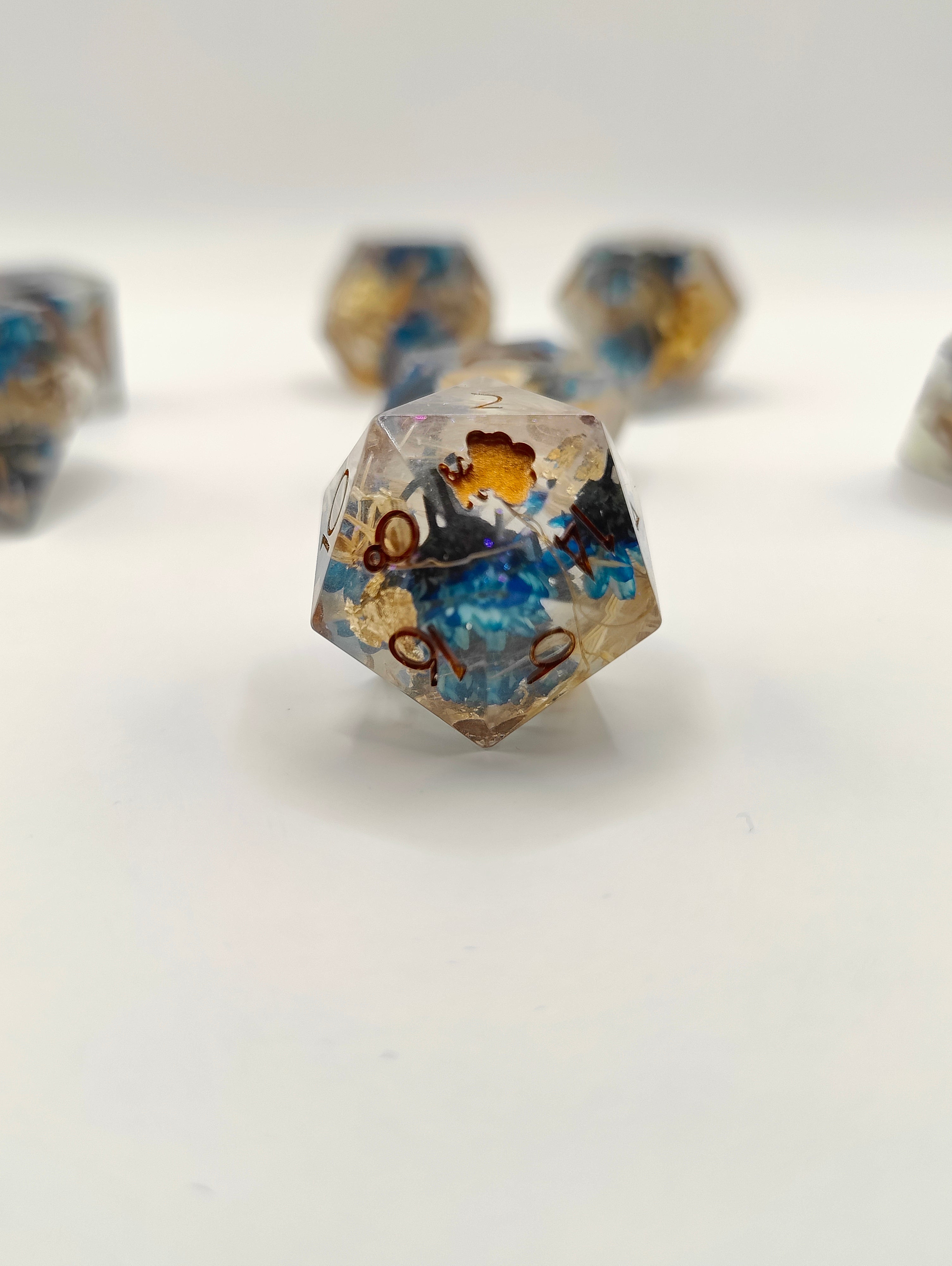 Handmade dice set: The harvest
