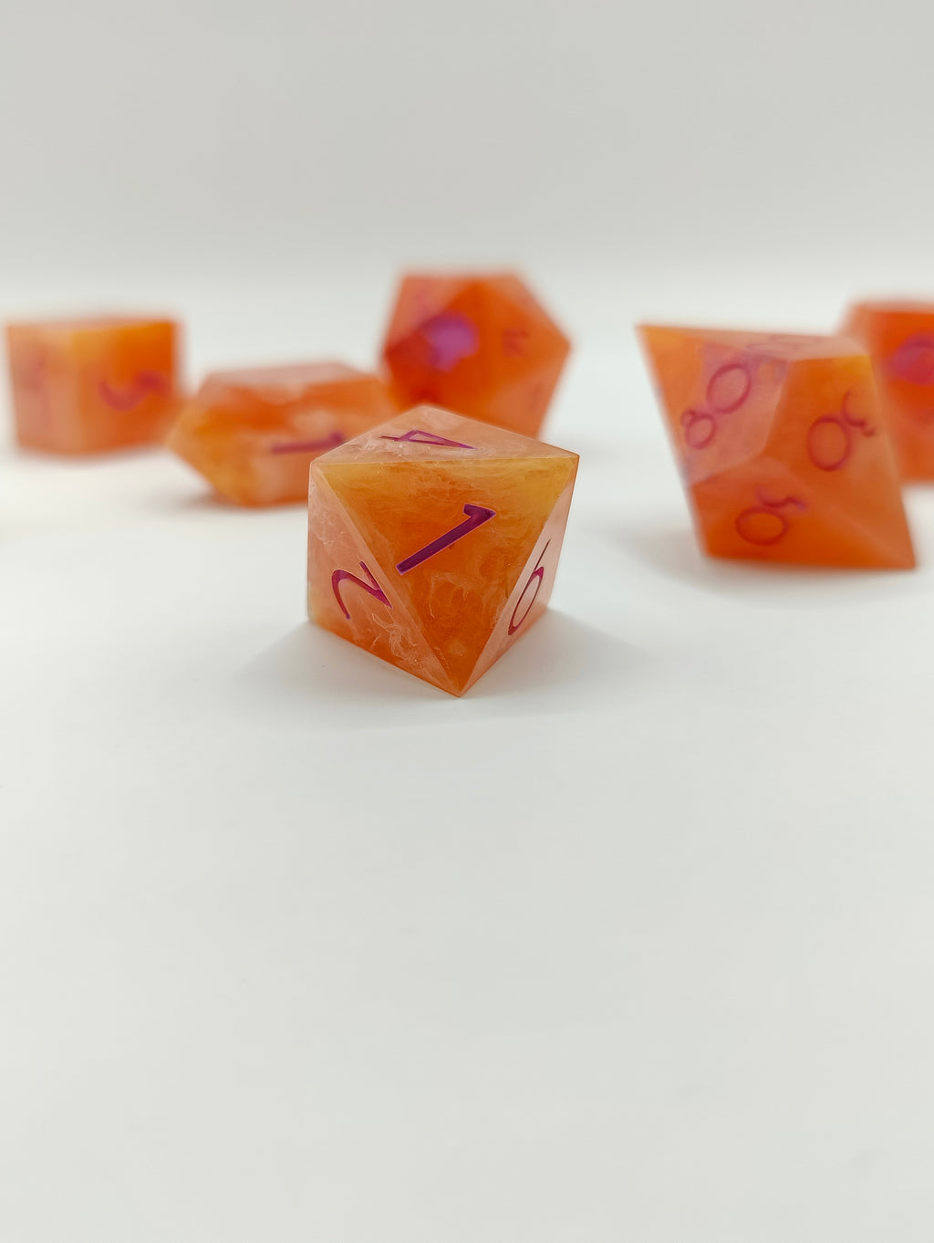 Handmade dice set: Sappho