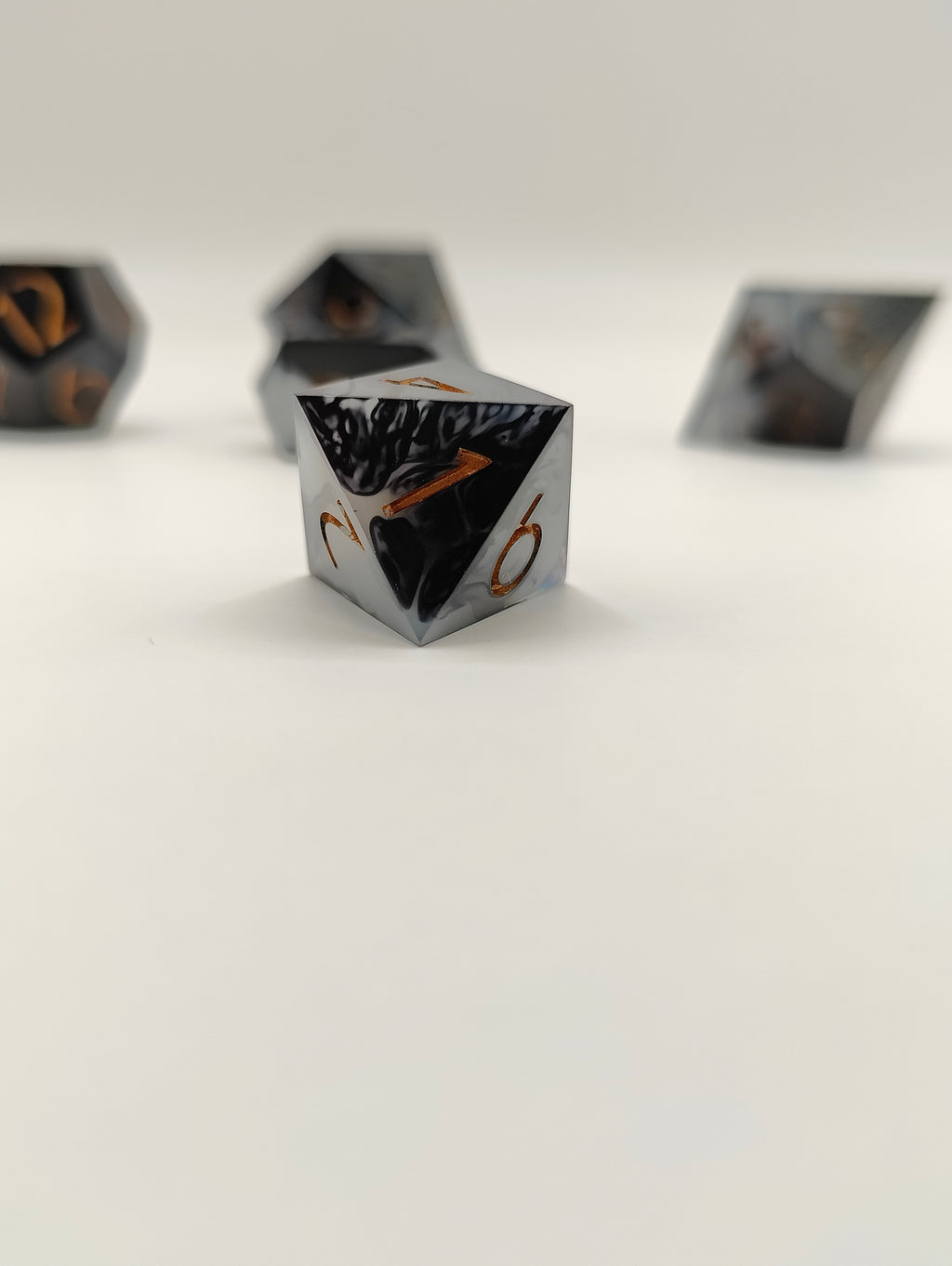 Handmade dice set: Threads of fate