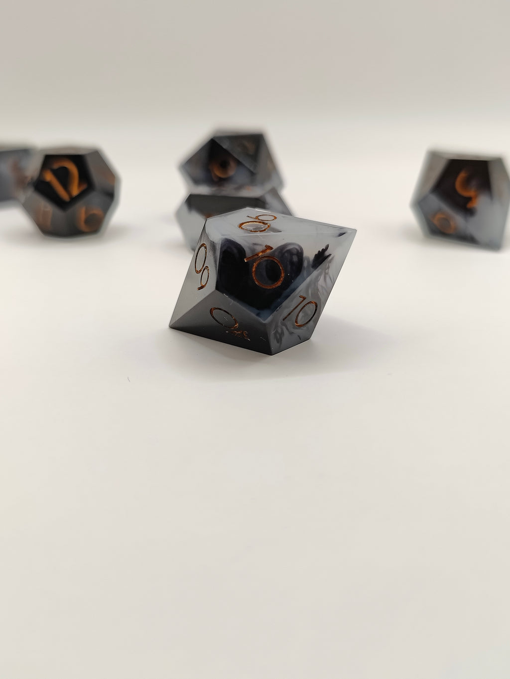Handmade dice set: Threads of fate